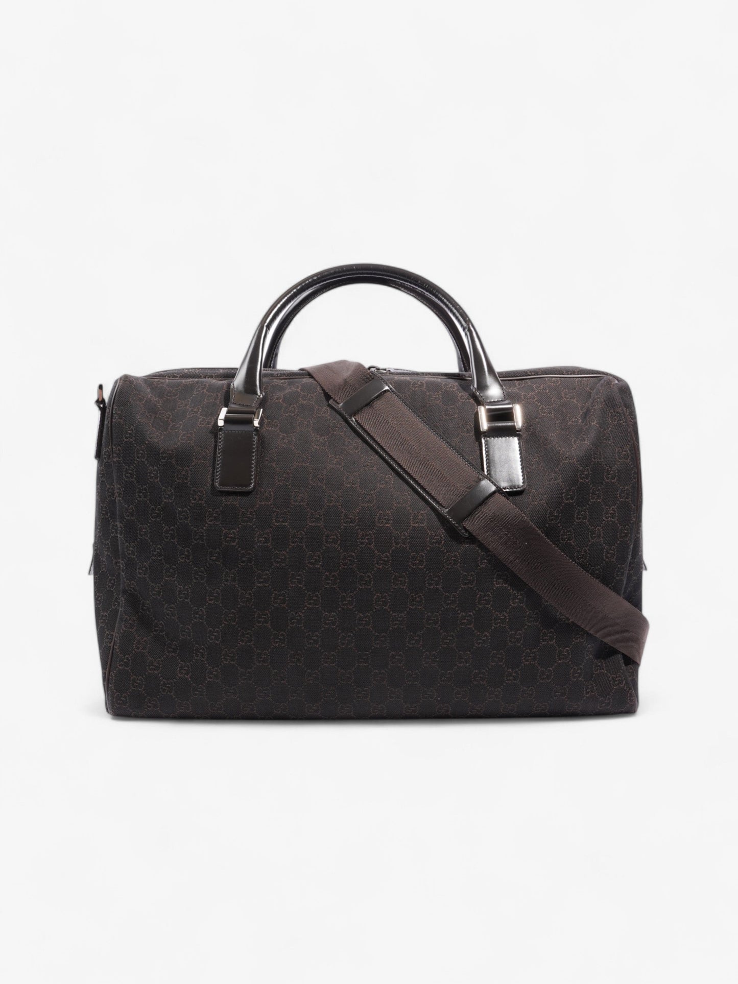 Gucci Boston Travel Bag Supreme Canvas Brown