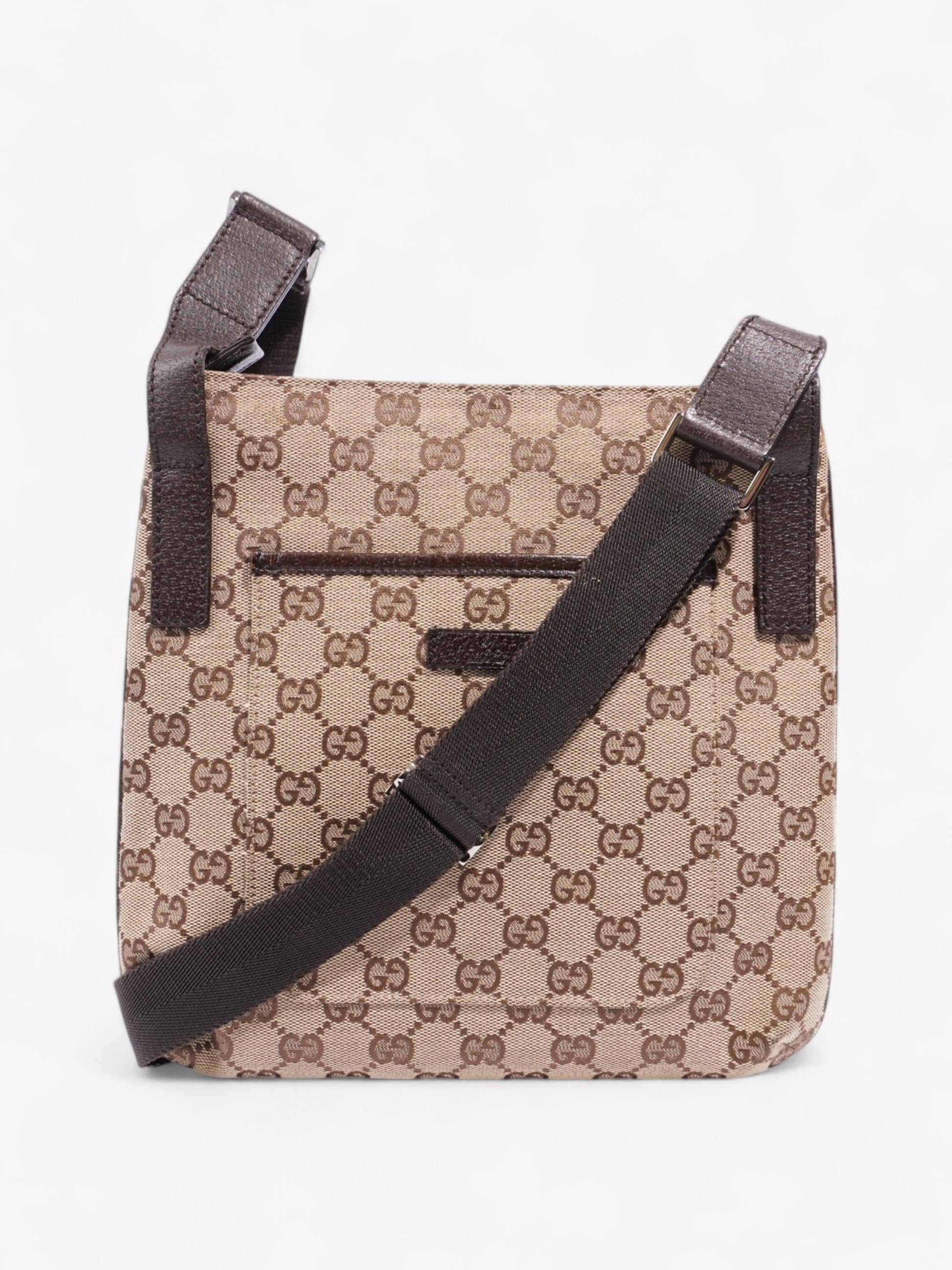 Gucci Messenger Bag Supreme Canvas Brown Travel Bag