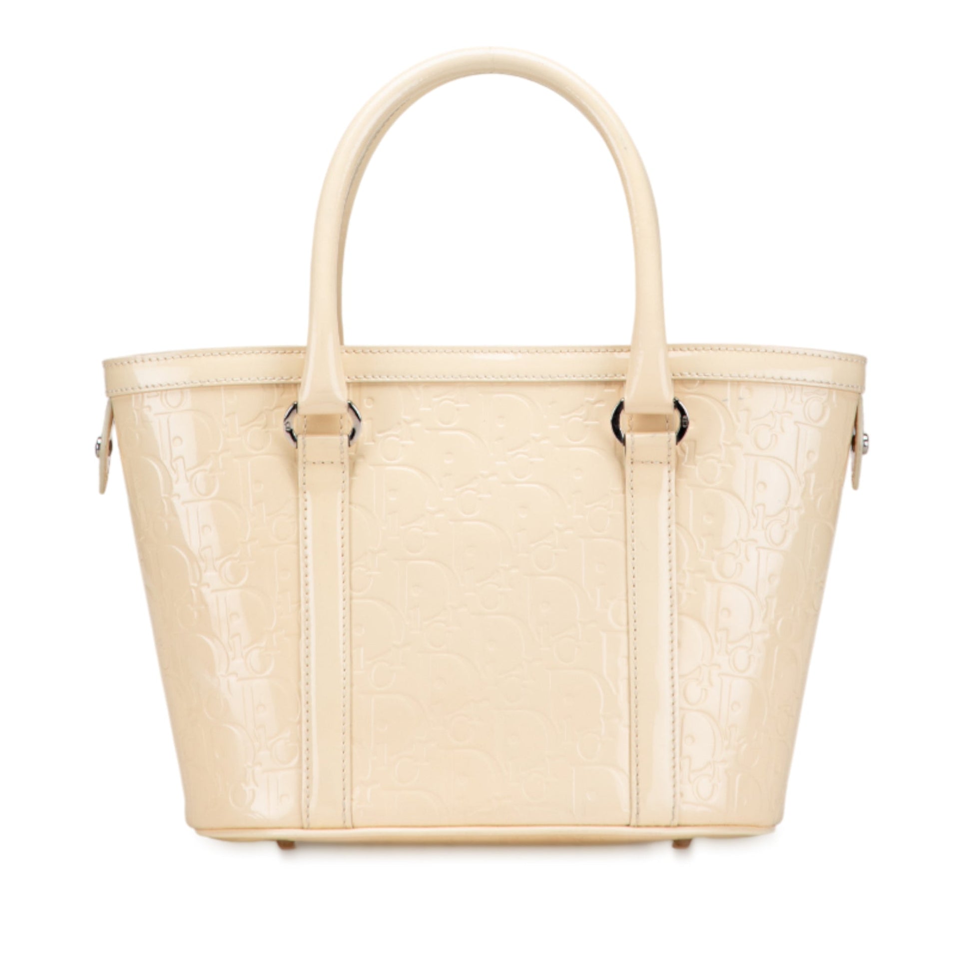 Dior Handbag issimo Trotter Tote Patent Brown Tote Bag