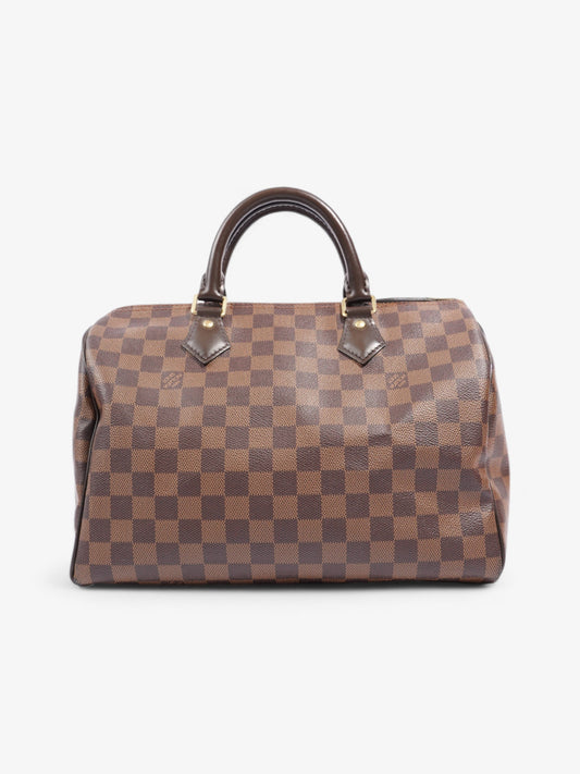 Louis Vuitton Speedy Ebene Coated 30 Canvas Coated Canvas Damier Apparel Canvas 36