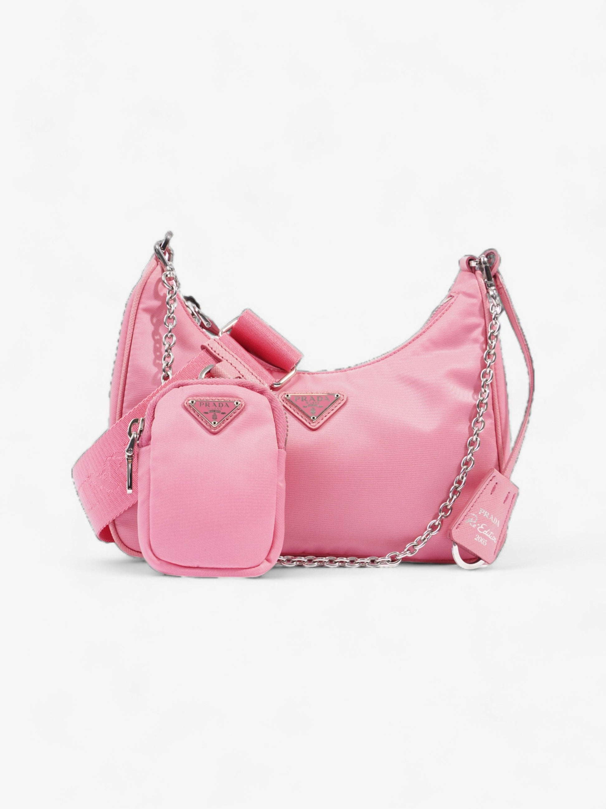 Prada Re Edition Re Crossbody Bag Nylon Pink