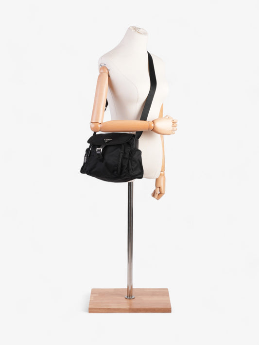 Prada Tessuto Crossbody Re Nylon Black Crossbody Bag