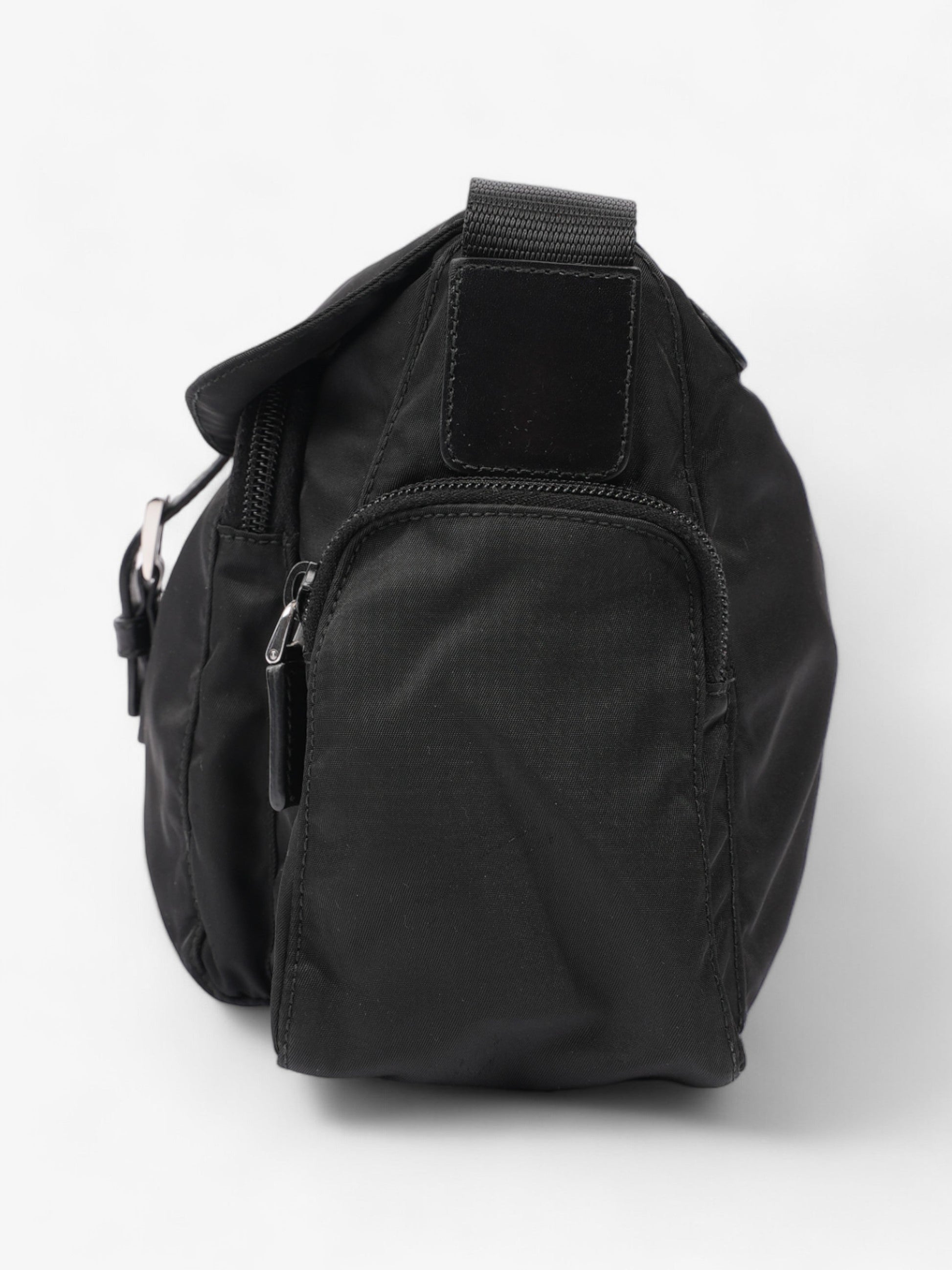 Prada Tessuto Crossbody Re Nylon Black Crossbody Bag