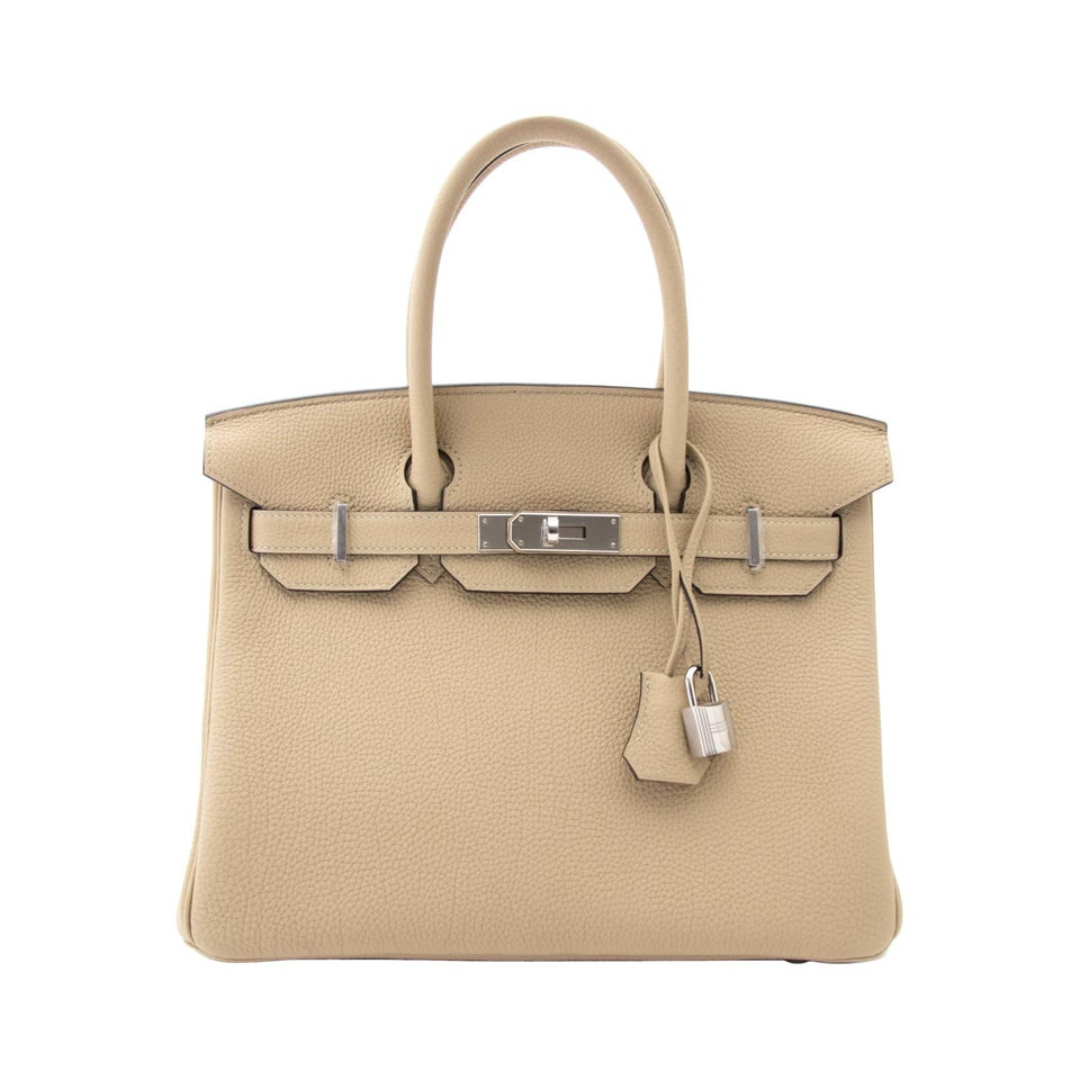 Gucci Hermes Birkin Togo Trench Bougainvillier Palladium Hardware Travel Bag