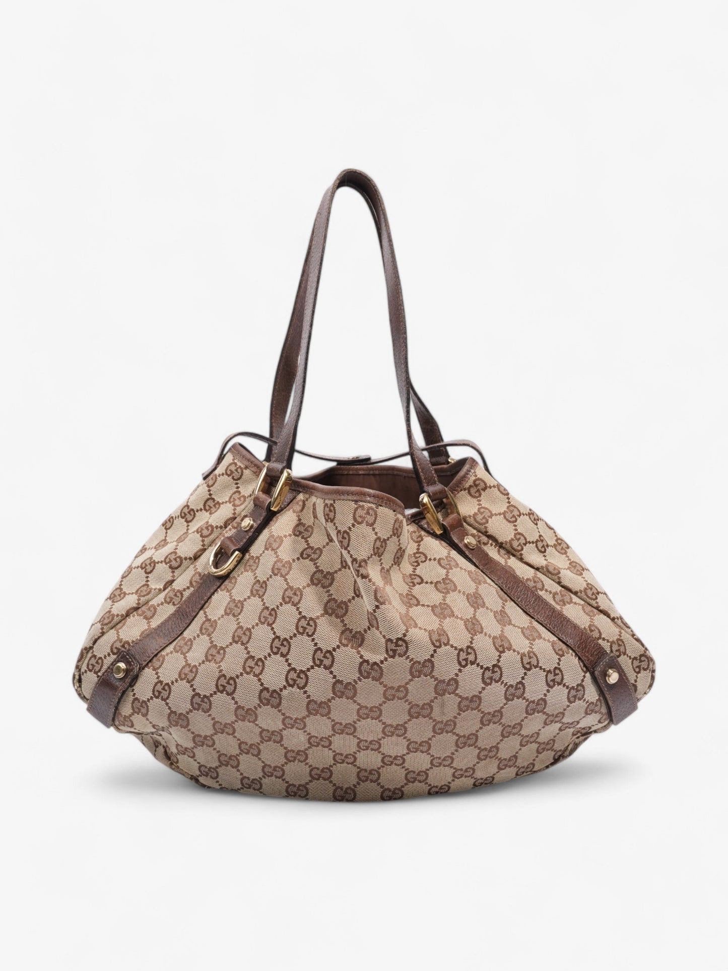 Gucci Abbey Tote Supreme Canvas Brown Shoulder Bag