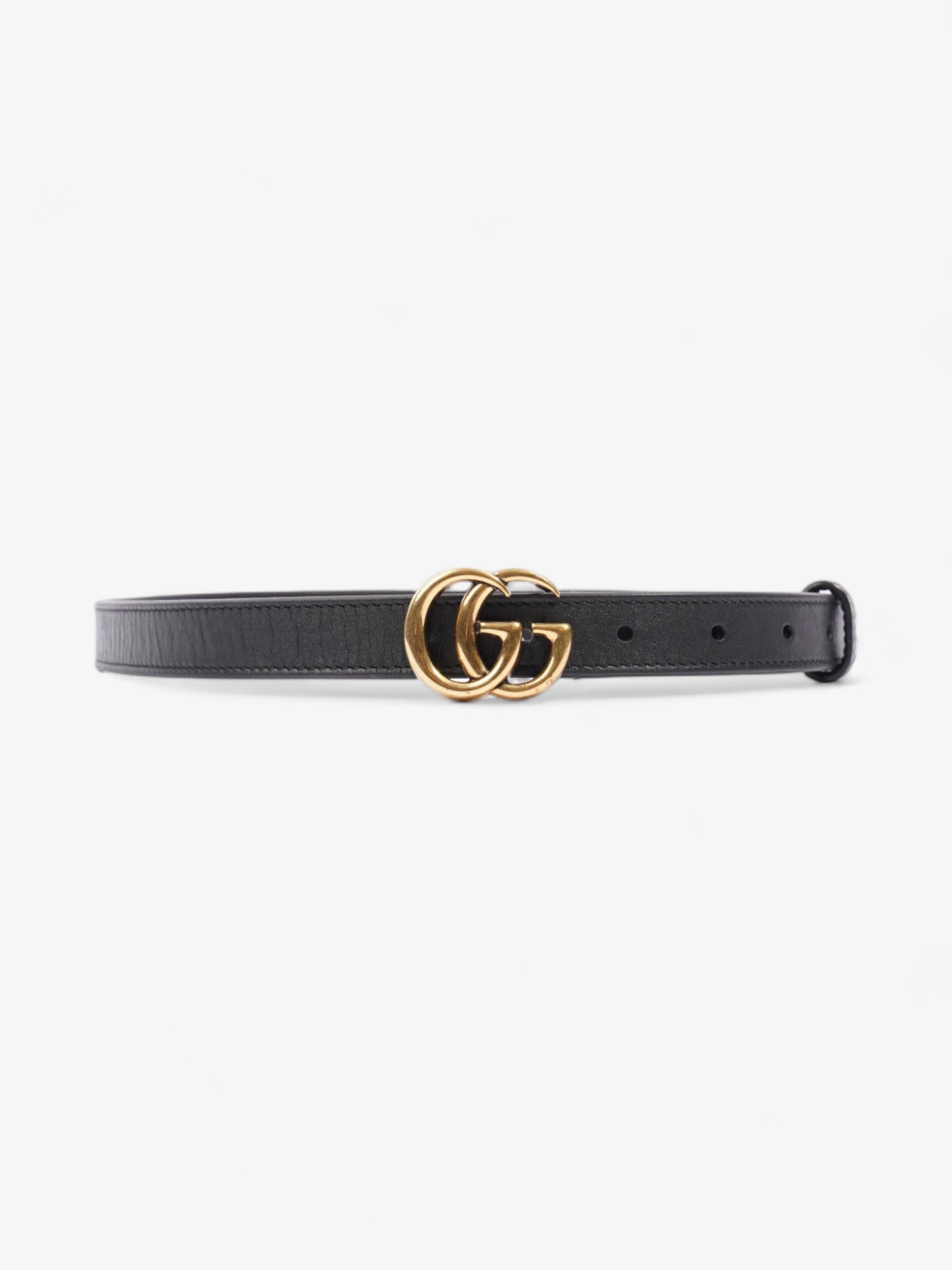 Gucci Marmont Thin Belt Handbag Leather Black Accessory 85Cm 34