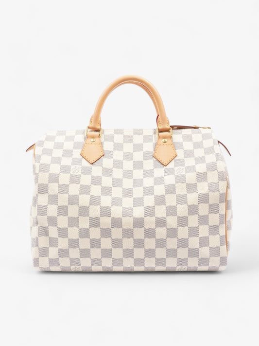Louis Vuitton Speedy 30 Azur Coated Canvas Damier Apparel Canvas 2