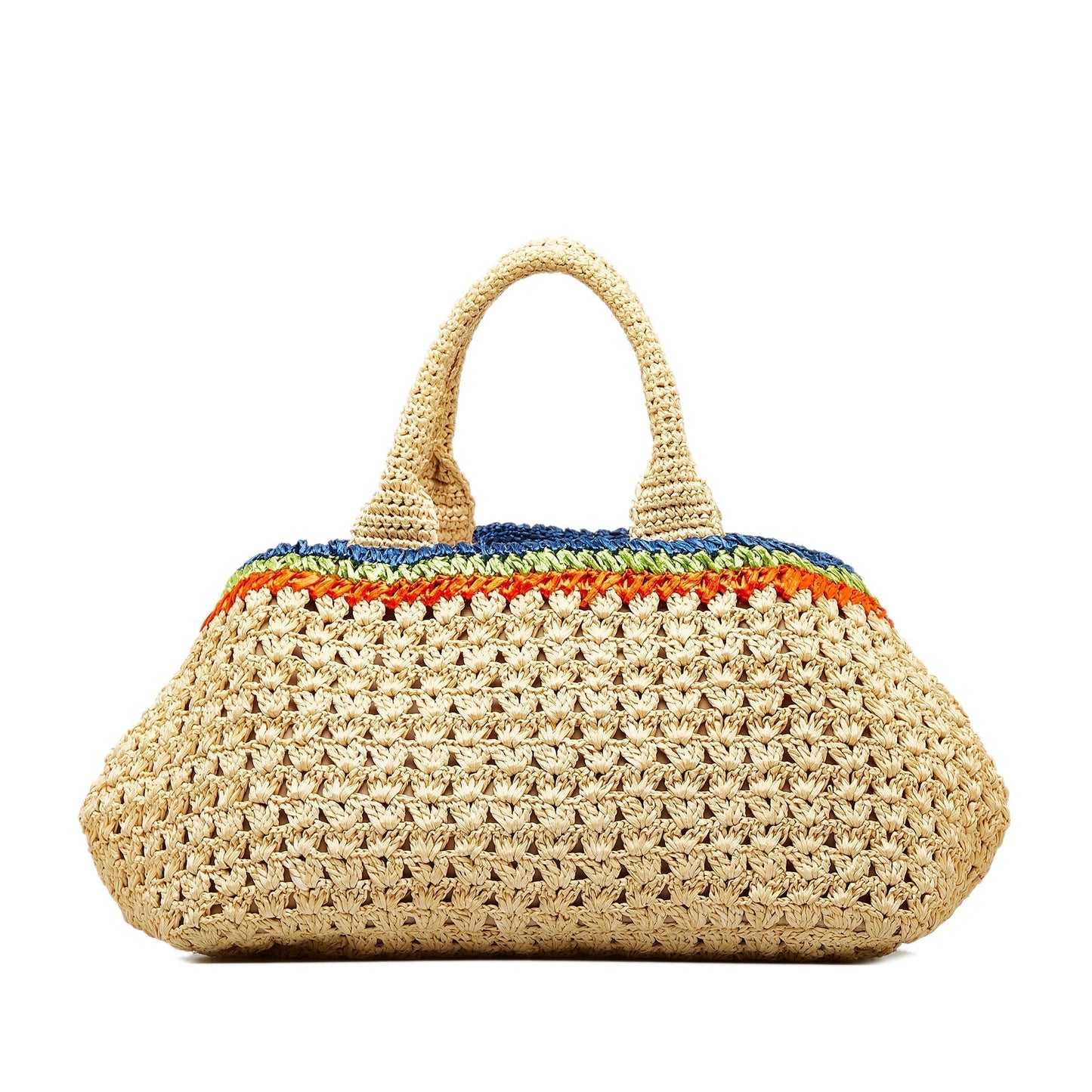 Prada Straw Tote Brown Tote Bag