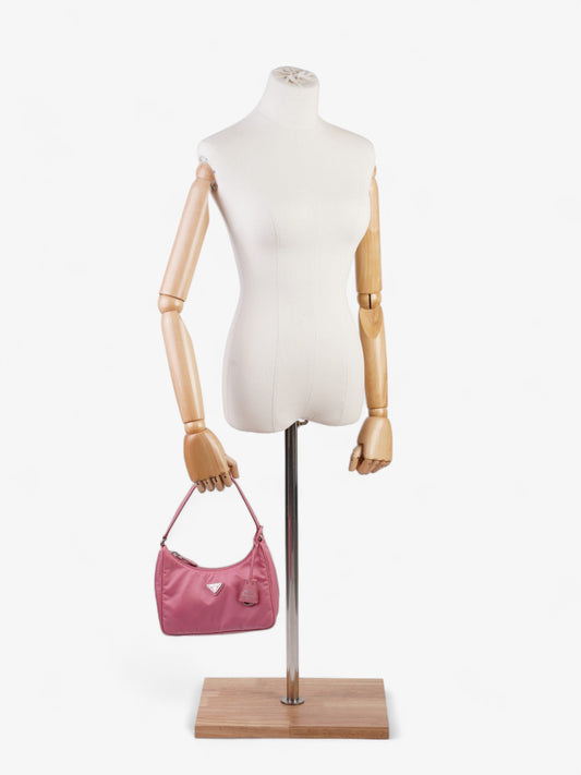 Prada Re Edition Re Shoulder Bag Nylon Pink 2