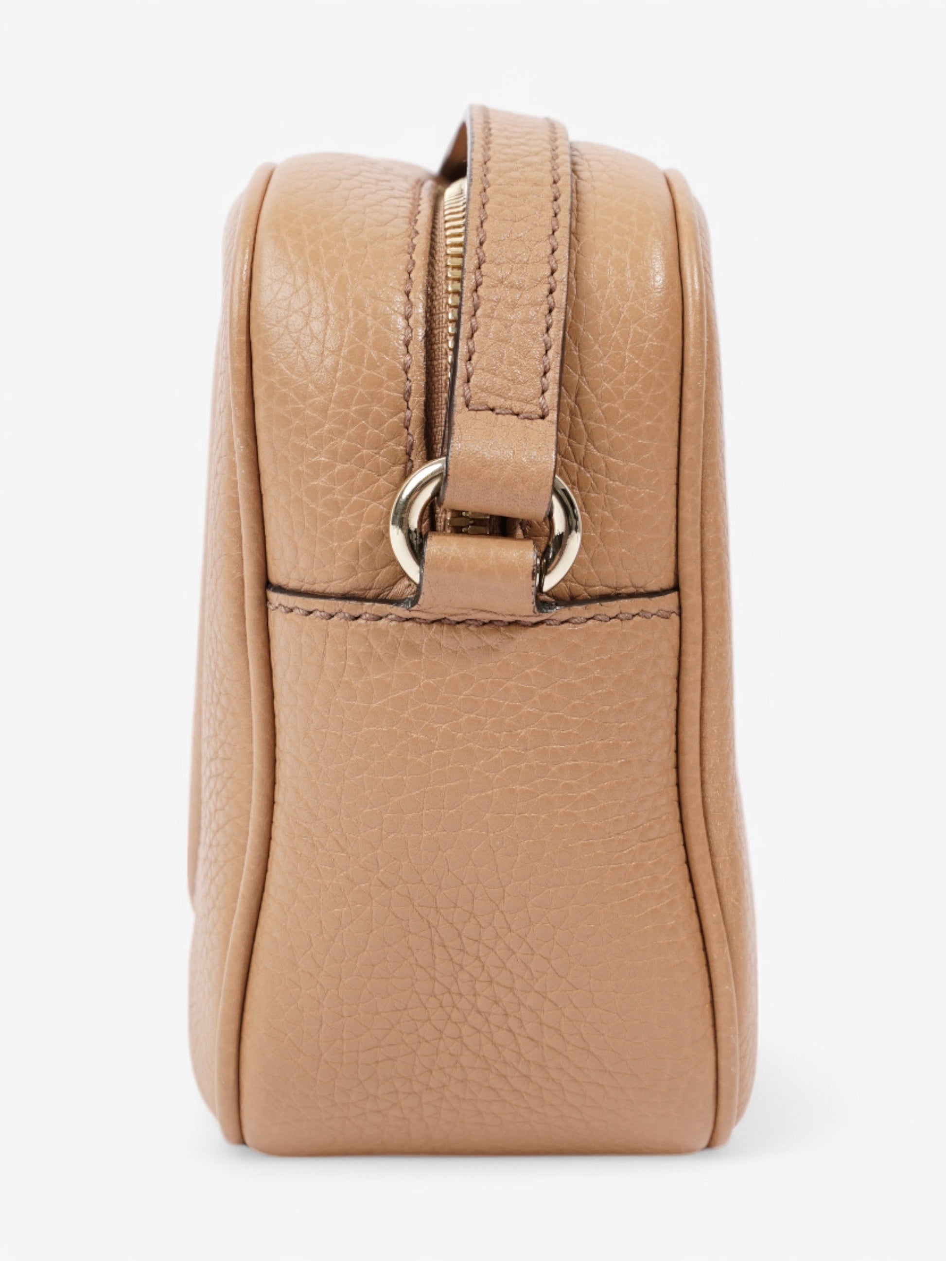 Gucci Soho Disco Bag Calfskin Leather Beige Crossbody Bag