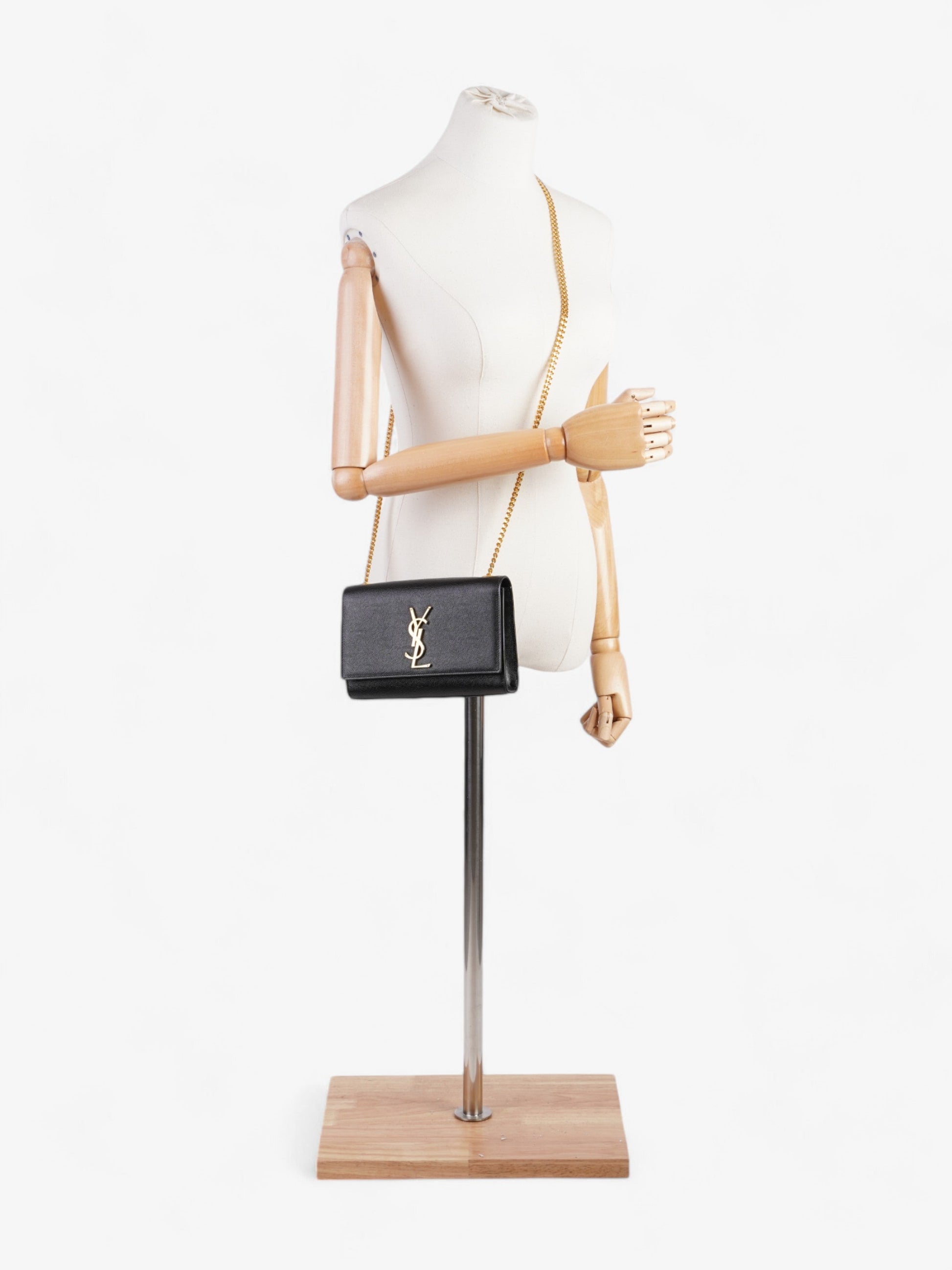 YSL Saint Laurent Kate Calfskin Crossbody Bag Leather Black Small Leather Small 2
