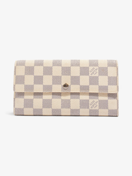 Louis Vuitton Sarah Azur Coated Canvas Damier Wallet Case Canvas 1