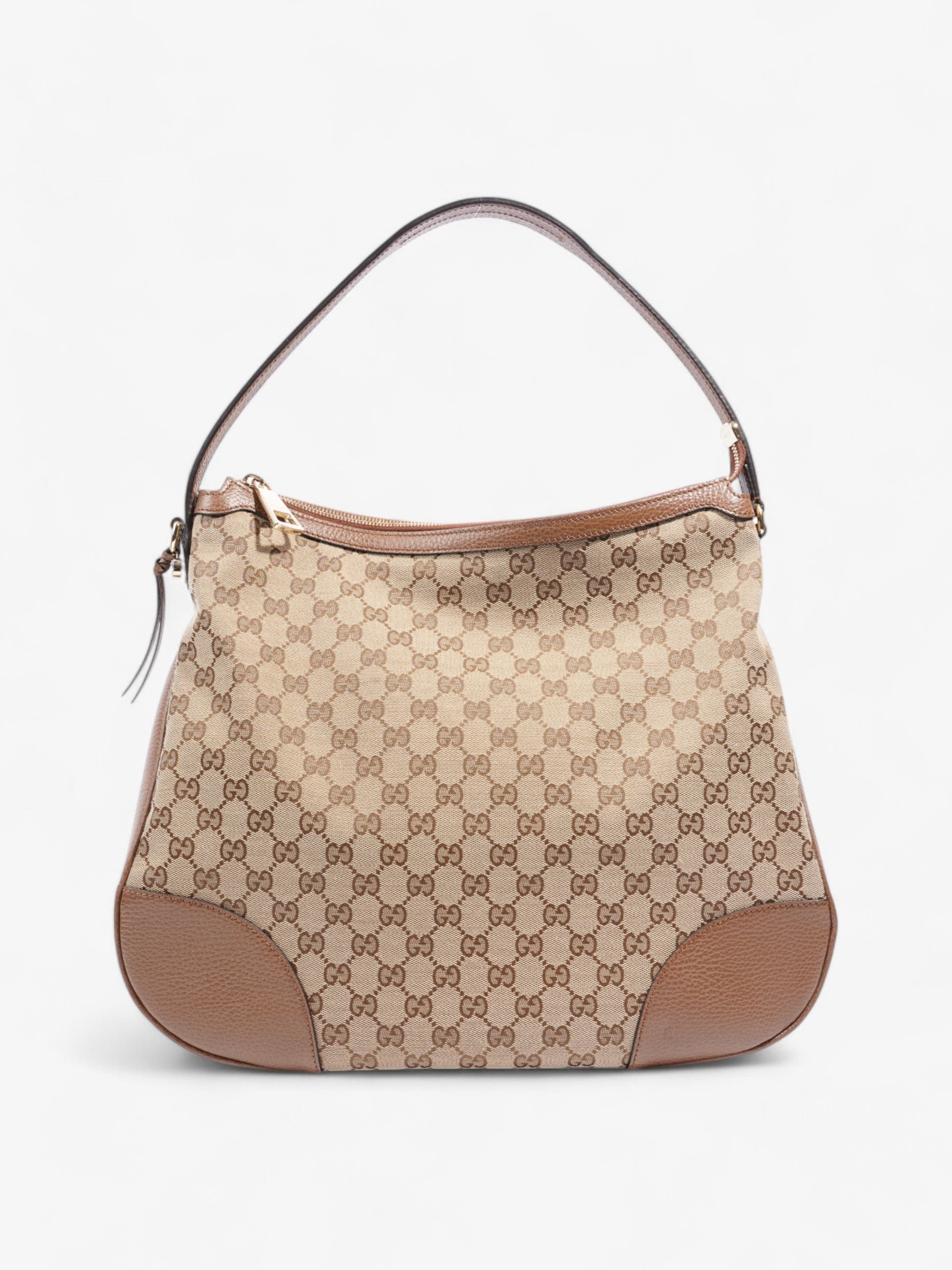 Gucci Bree Supreme Shoulder Bag Canvas Brown