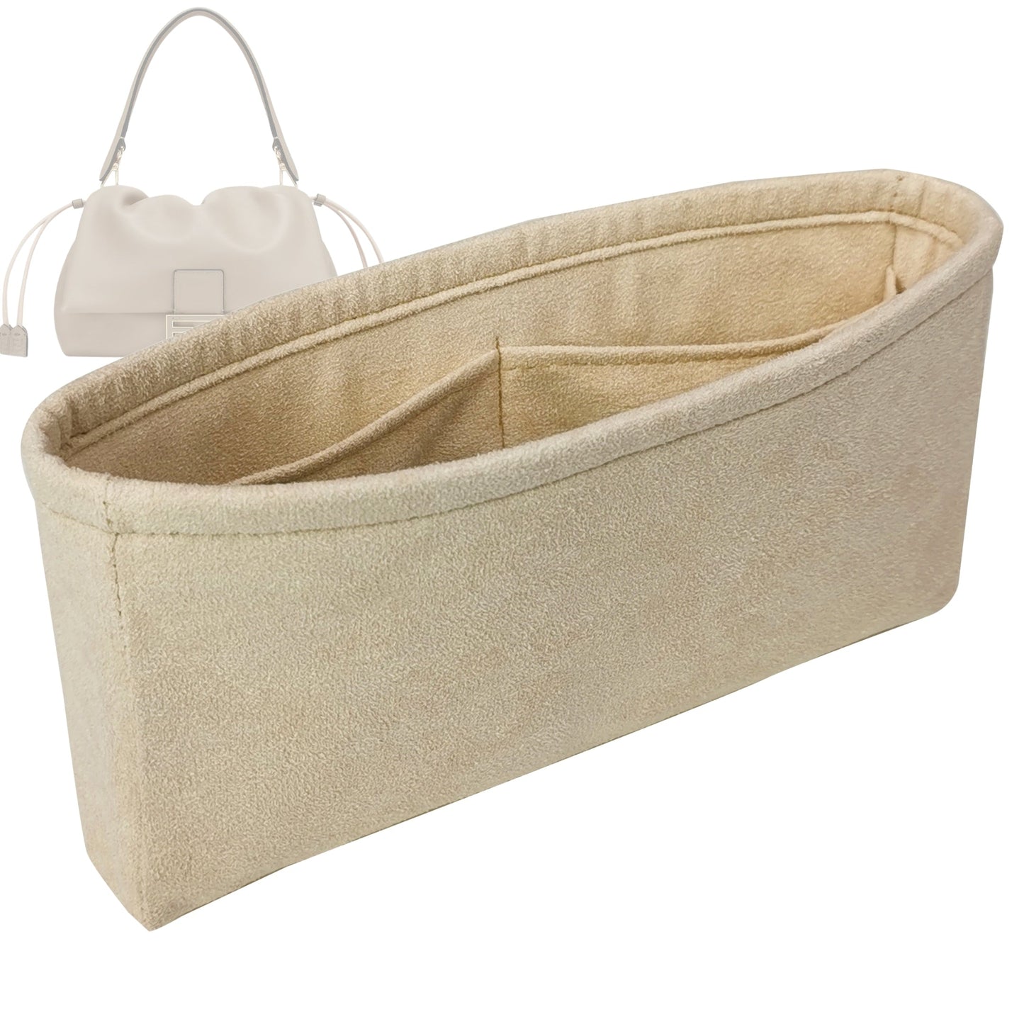Fendi Handbag Organizer for Mamma Baguette , Bag Insert Medium Shoulder Bag
