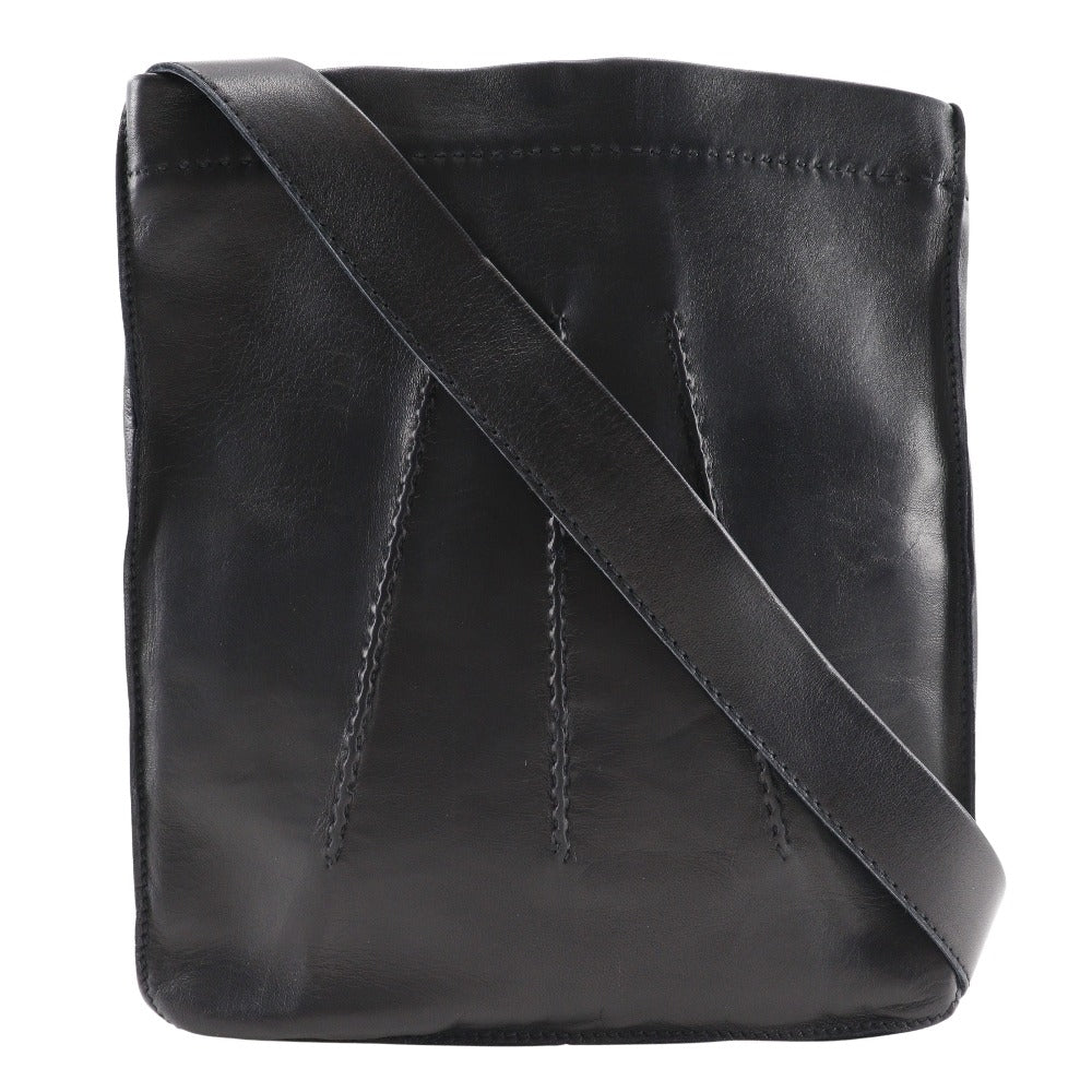Hermes Shoulder Bag Calfskin Toudu Black