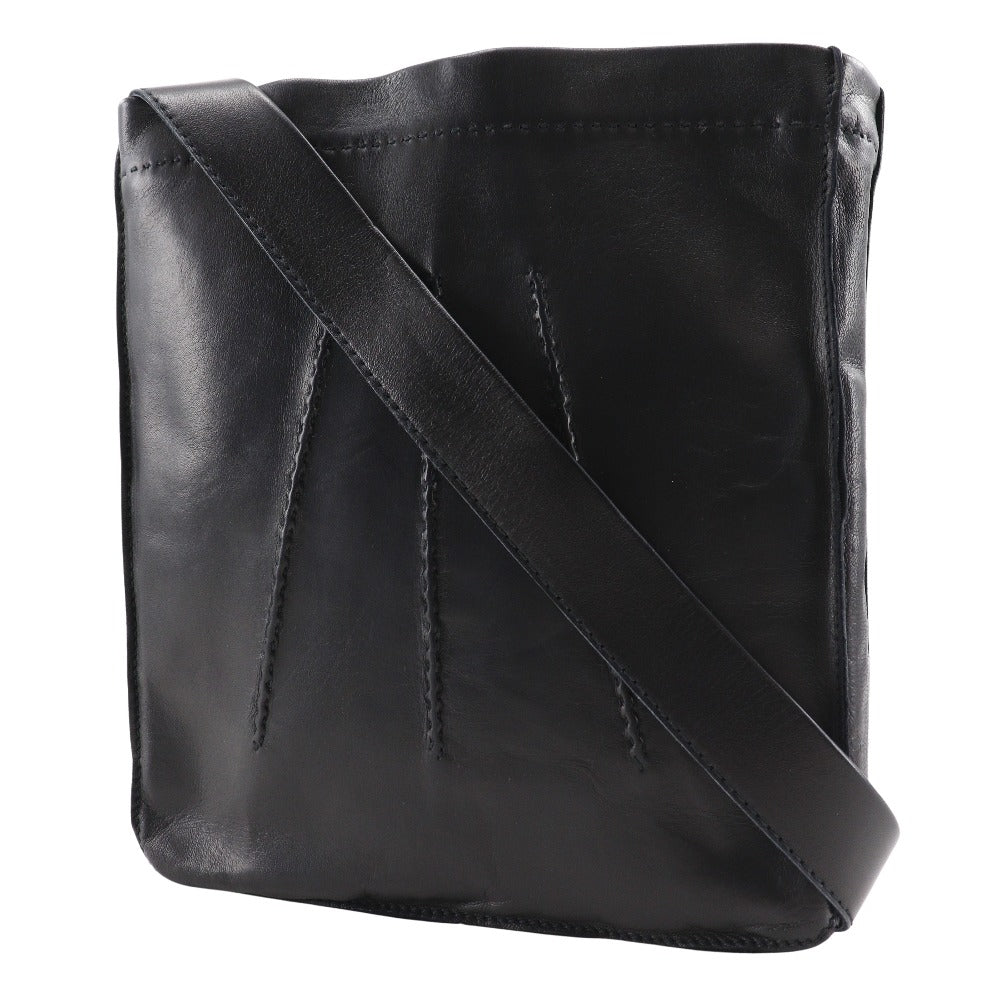 Hermes Shoulder Bag Calfskin Toudu Black