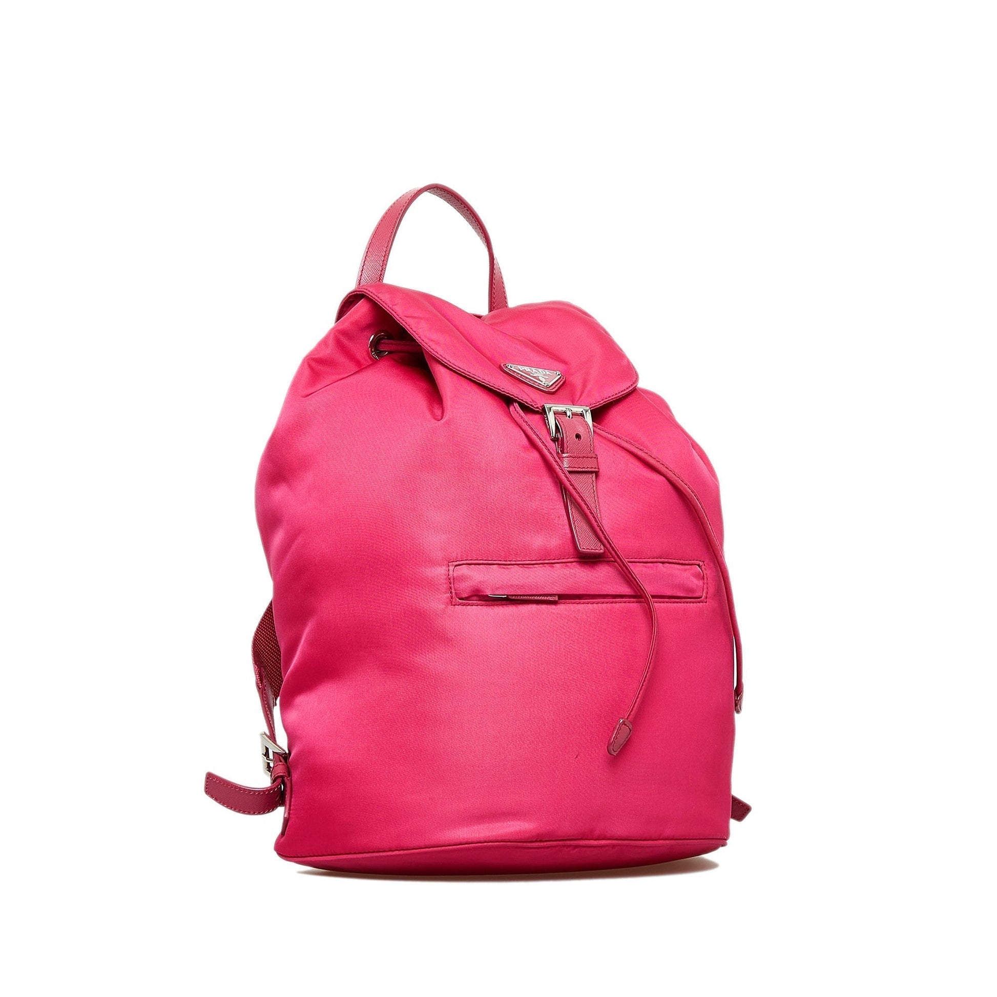 Prada Tessuto Backpack Canvas Nylon Pink