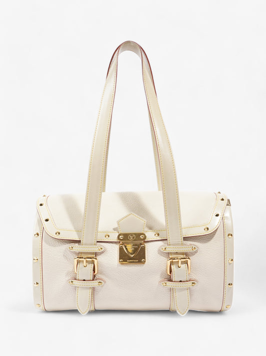 Louis Vuitton Suhali L'Epanoui Cream Yellow PM Leather Handbag