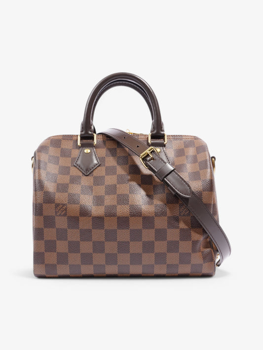 Louis Vuitton Speedy Bandouliere Ebene Coated 25 Canvas Coated Canvas Damier Apparel