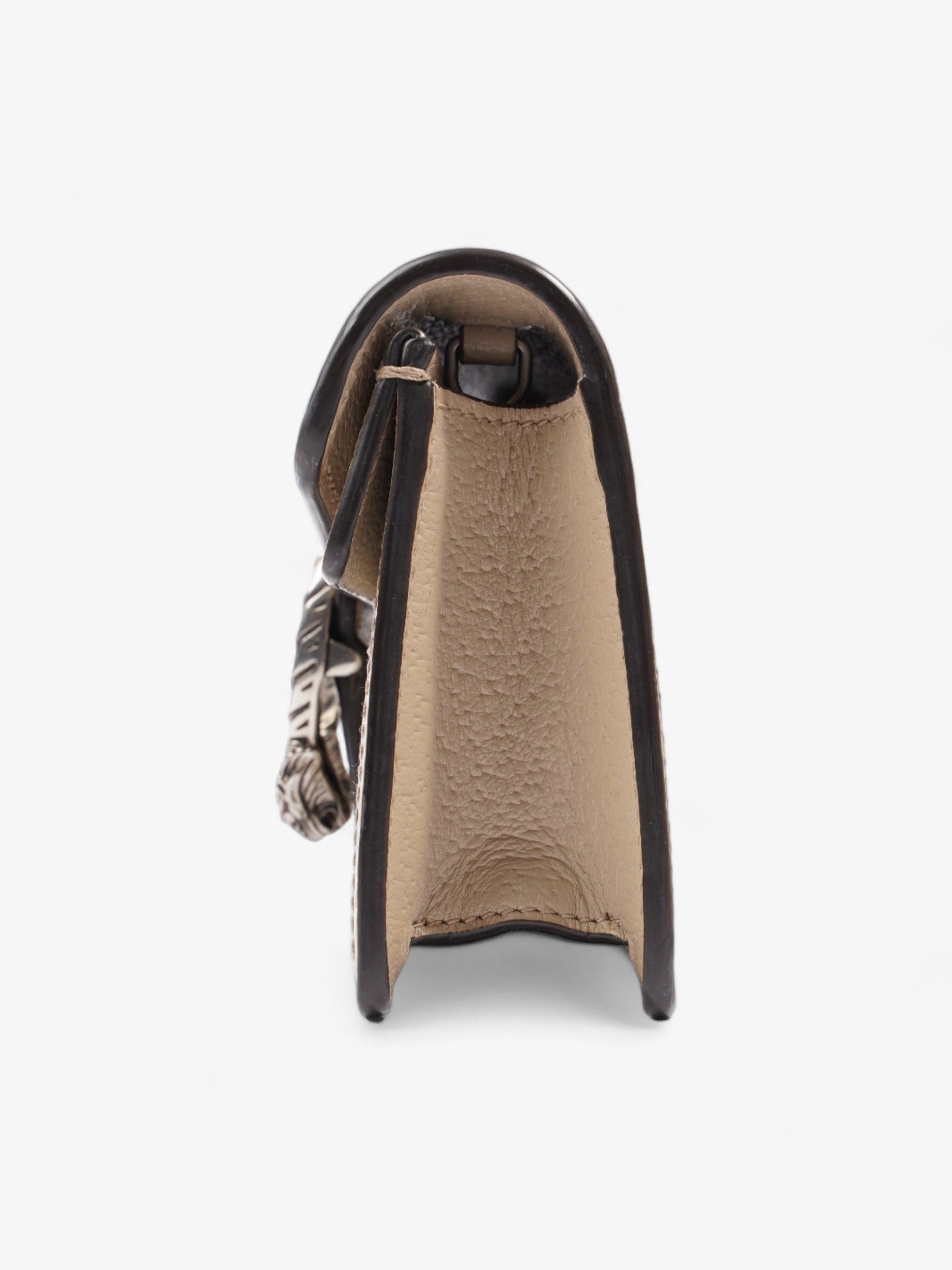 Gucci Dionysus Super Mini And Supreme Oatmeal Coated Canvas White Crossbody Bag