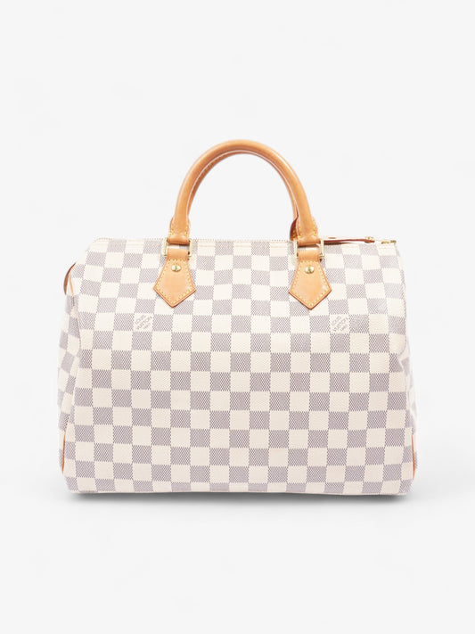 Louis Vuitton Speedy Azur Coated 30 Canvas Coated Canvas Damier Apparel Canvas 2