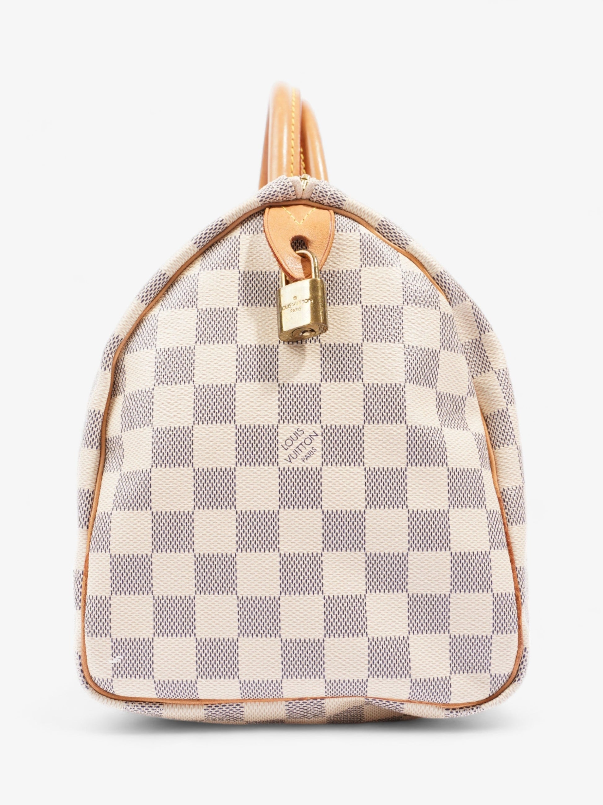 Louis Vuitton Speedy Azur Coated 30 Canvas Coated Canvas Damier Apparel Canvas 2