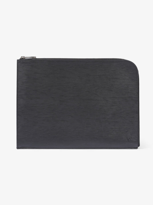 Louis Vuitton Pochette Jour GM Epi Leather Black Clutch Bag