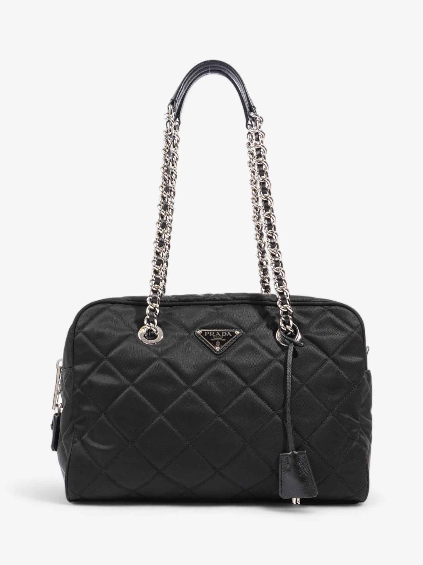 Prada Tote Re Nylon Quilted Black Shoulder Bag
