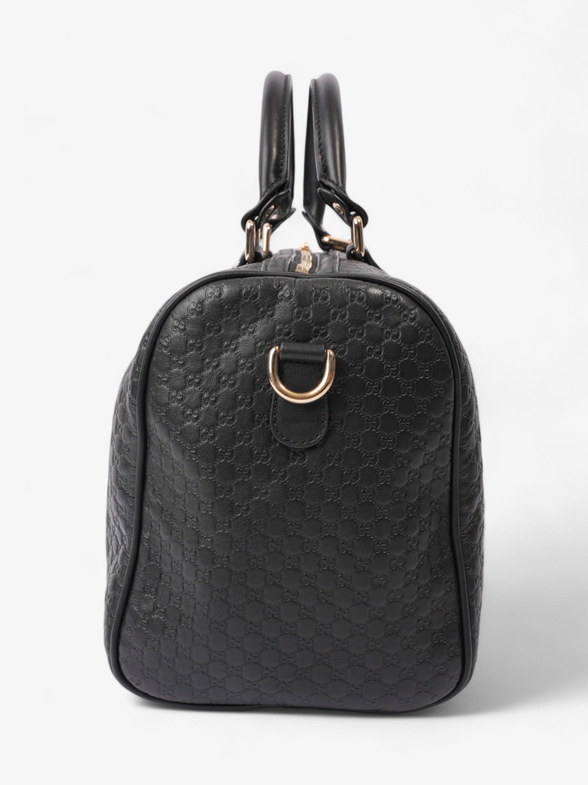 Gucci Boston Bag ssima Leather Black Shoulder Bag