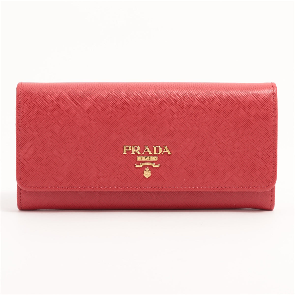 Prada Handbag Fuoco Wallet Leather Metal Saffiano
