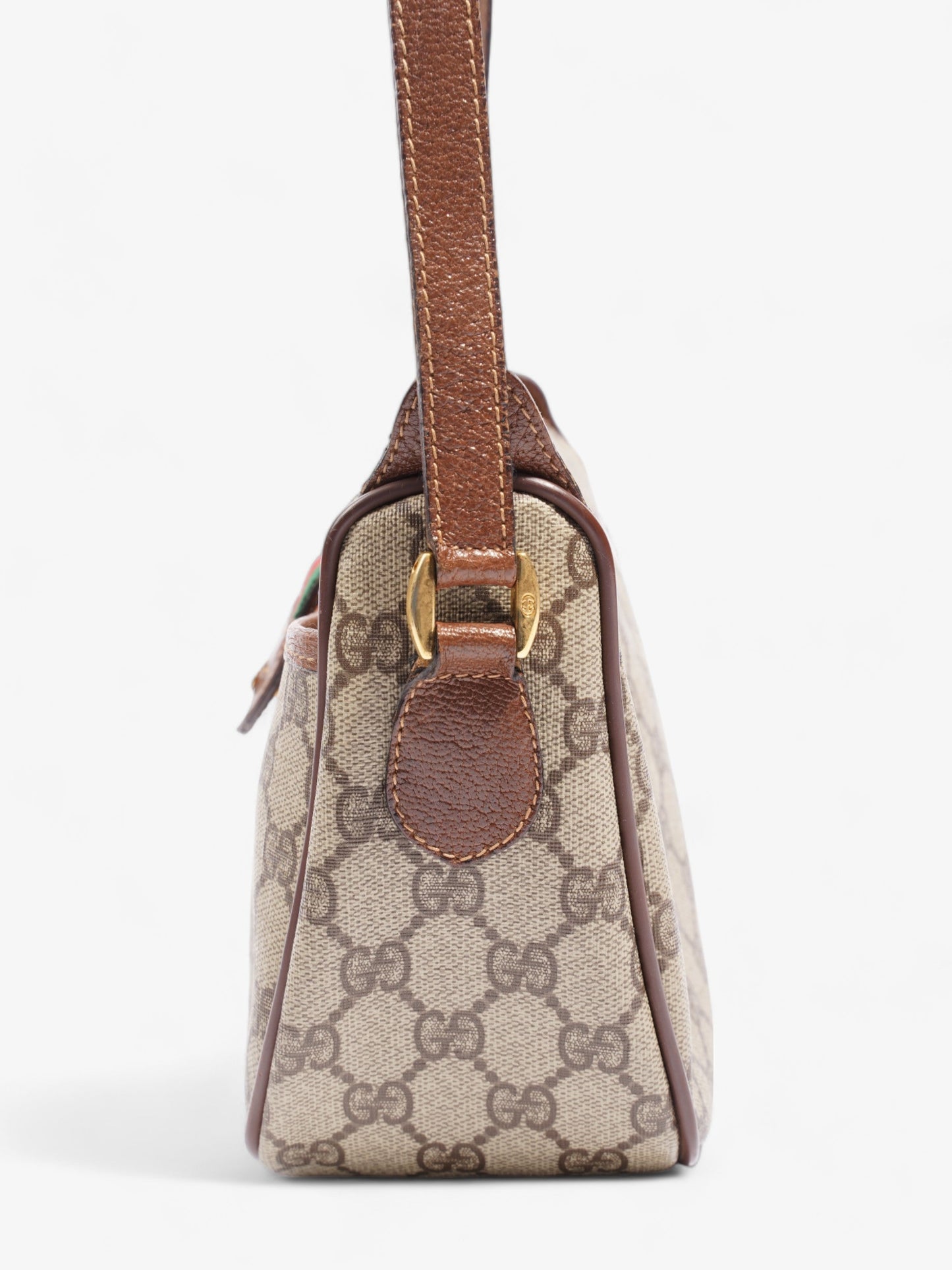 Gucci Old Sherry Line Pvc Shoulder Bag Supreme Leather Canvas