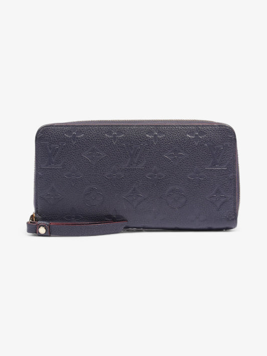 Louis Vuitton Zippy Navy Empreinte Leather Wallet Case