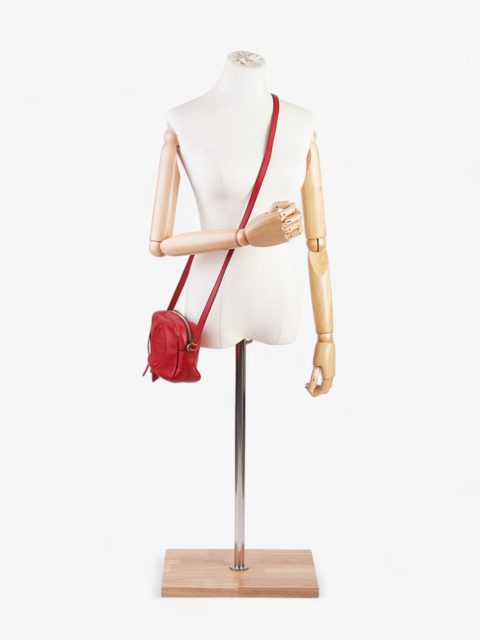Gucci Soho Shoulder Bag Leather Red