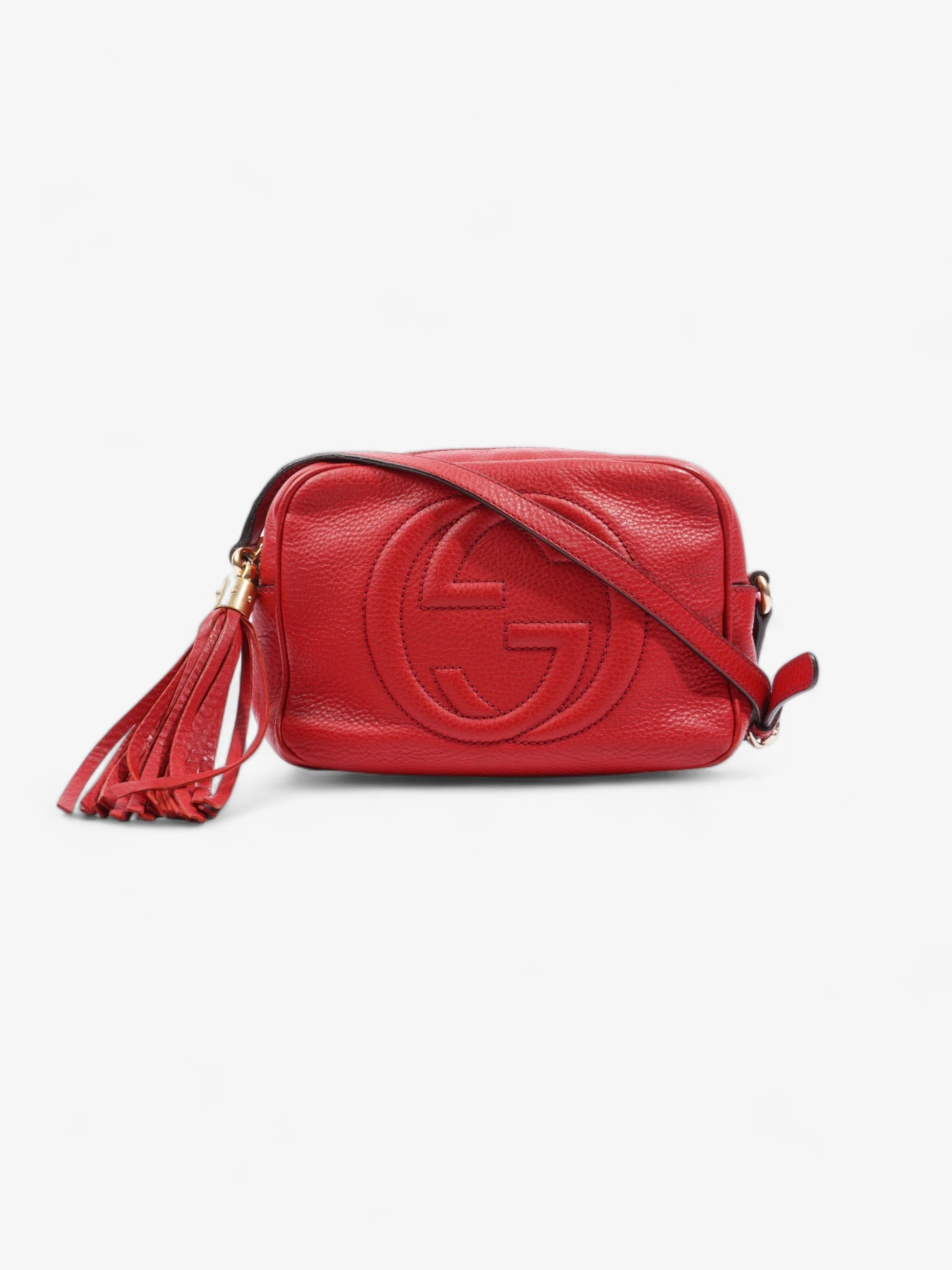 Gucci Soho Shoulder Bag Leather Red