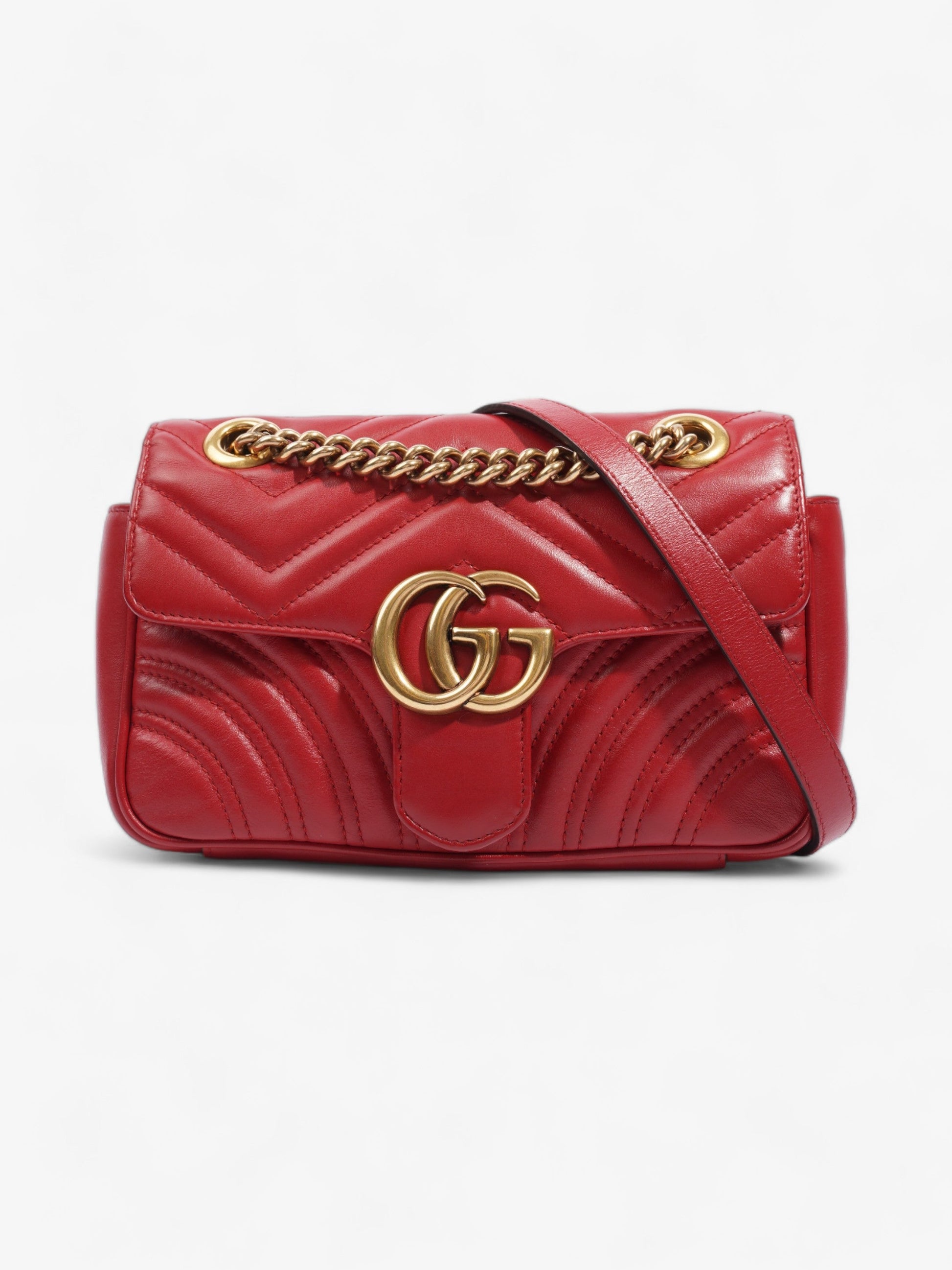 Gucci Marmont Flap Small Shoulder Bag Leather Matelasse Small 2