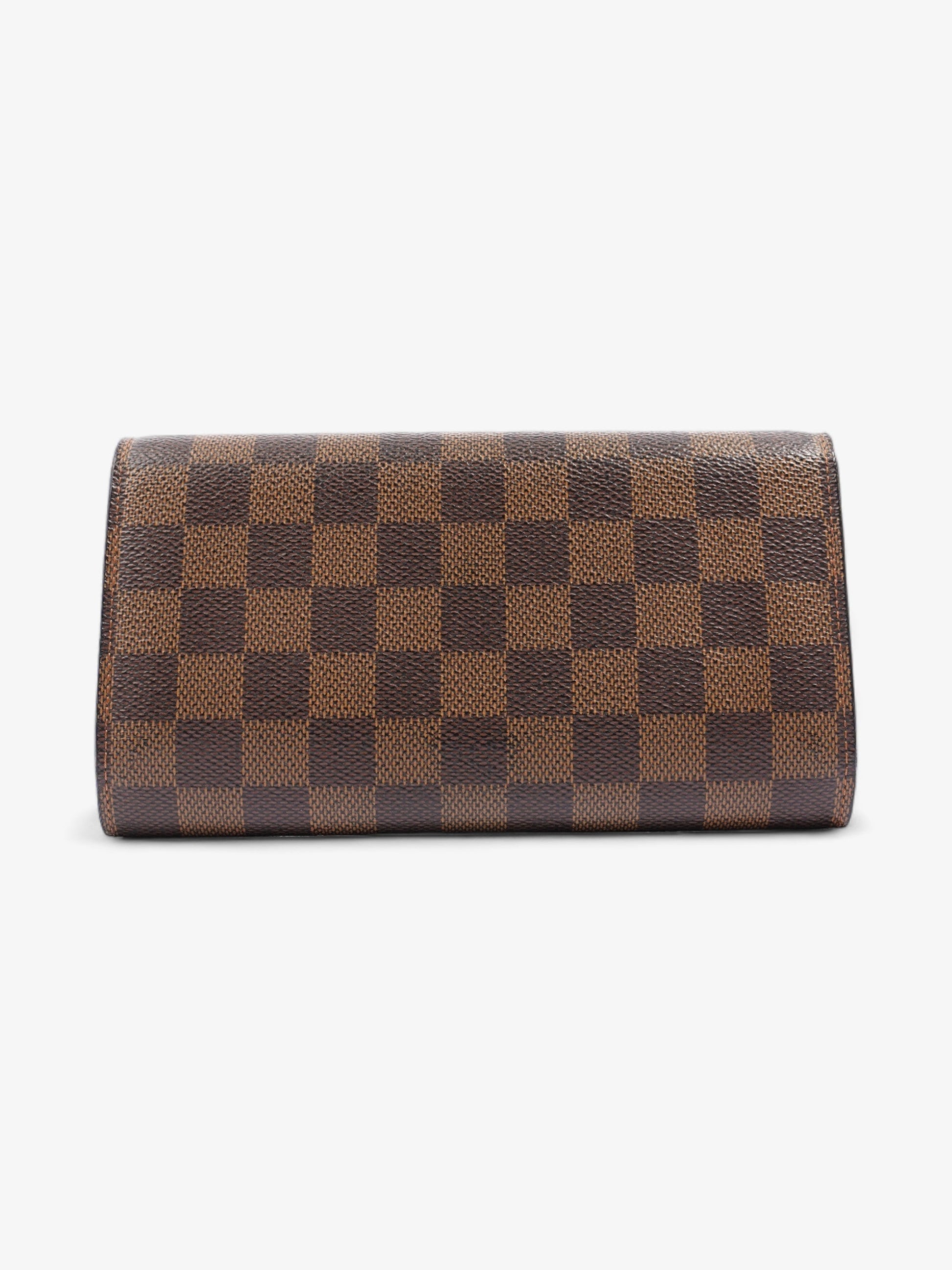 Louis Vuitton Sarah Ebene Coated Canvas Damier Wallet Case Canvas 2
