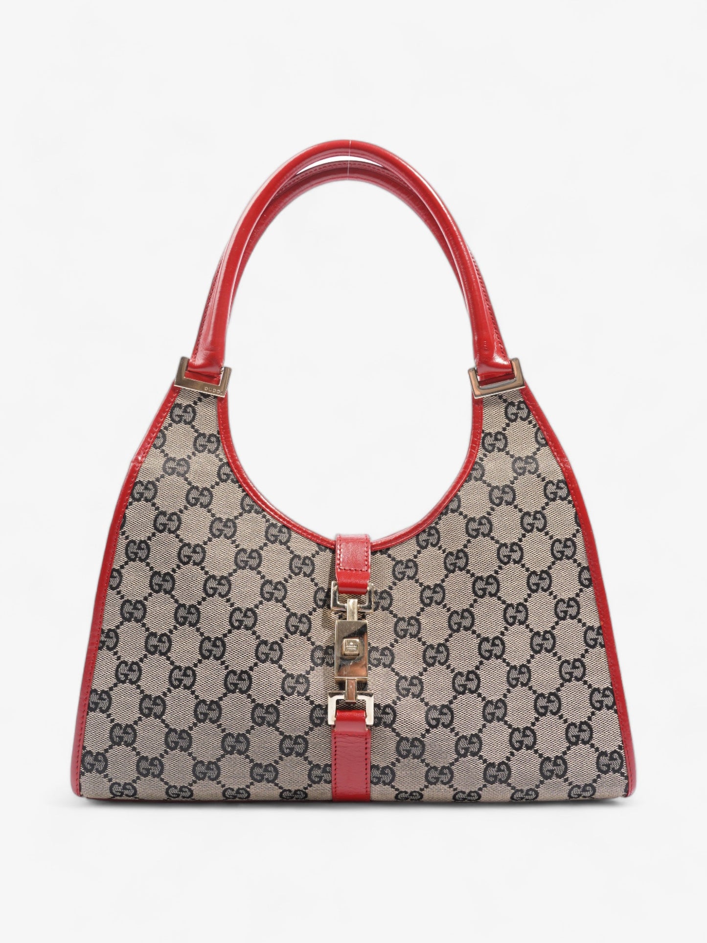 Gucci Jackie Supreme Shoulder Bag Canvas Red