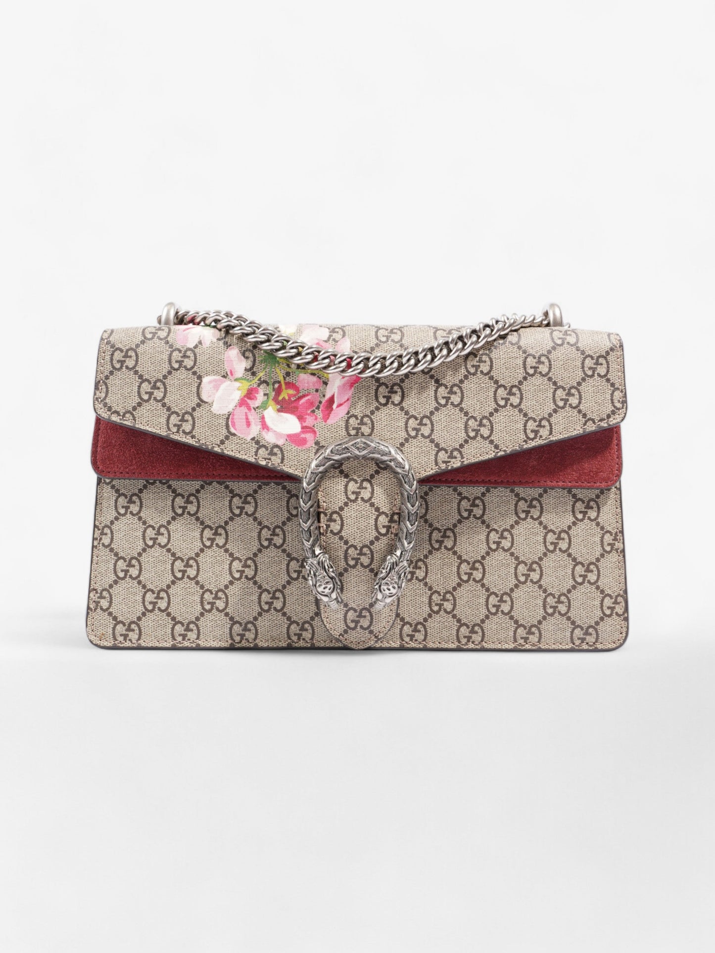 Gucci Dionysus Supreme Bloom Coated Shoulder Bag Canvas Medium