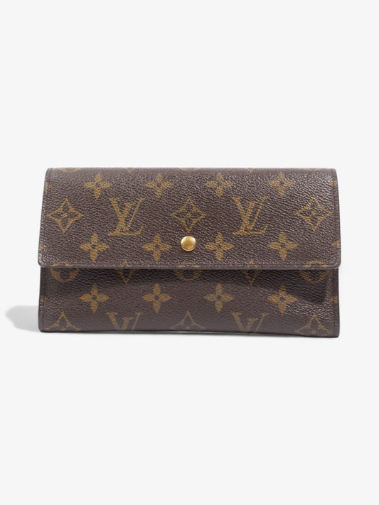 Louis Vuitton Porte Tresor International Coated Monogram Canvas Coated Canvas Wallet Case Coated Canvas