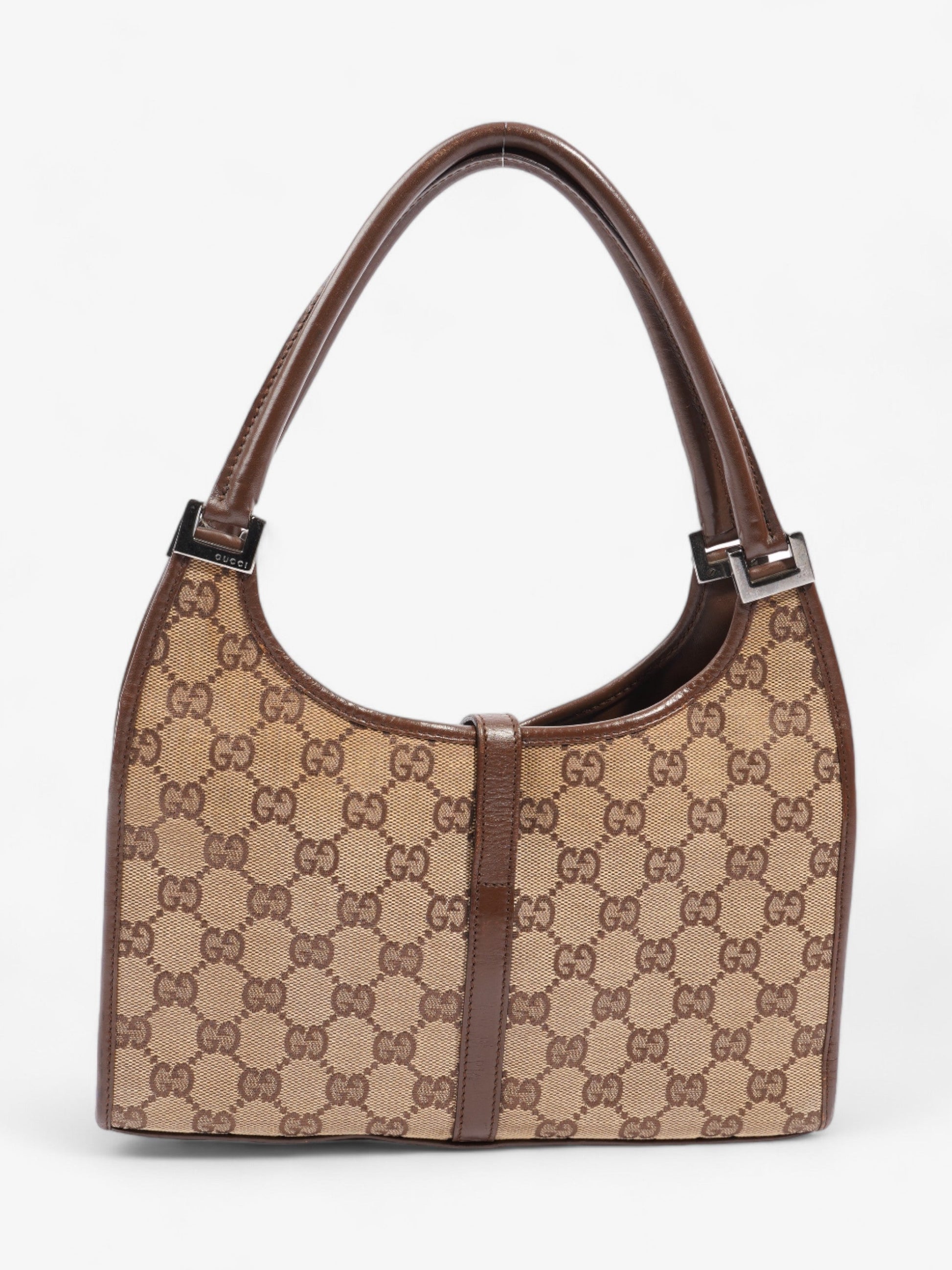 Gucci Jackie Shoulder Bag Canvas Brown