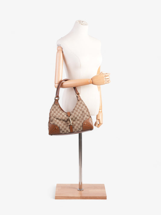 Gucci New Jackie Shoulder Bag Canvas Brown