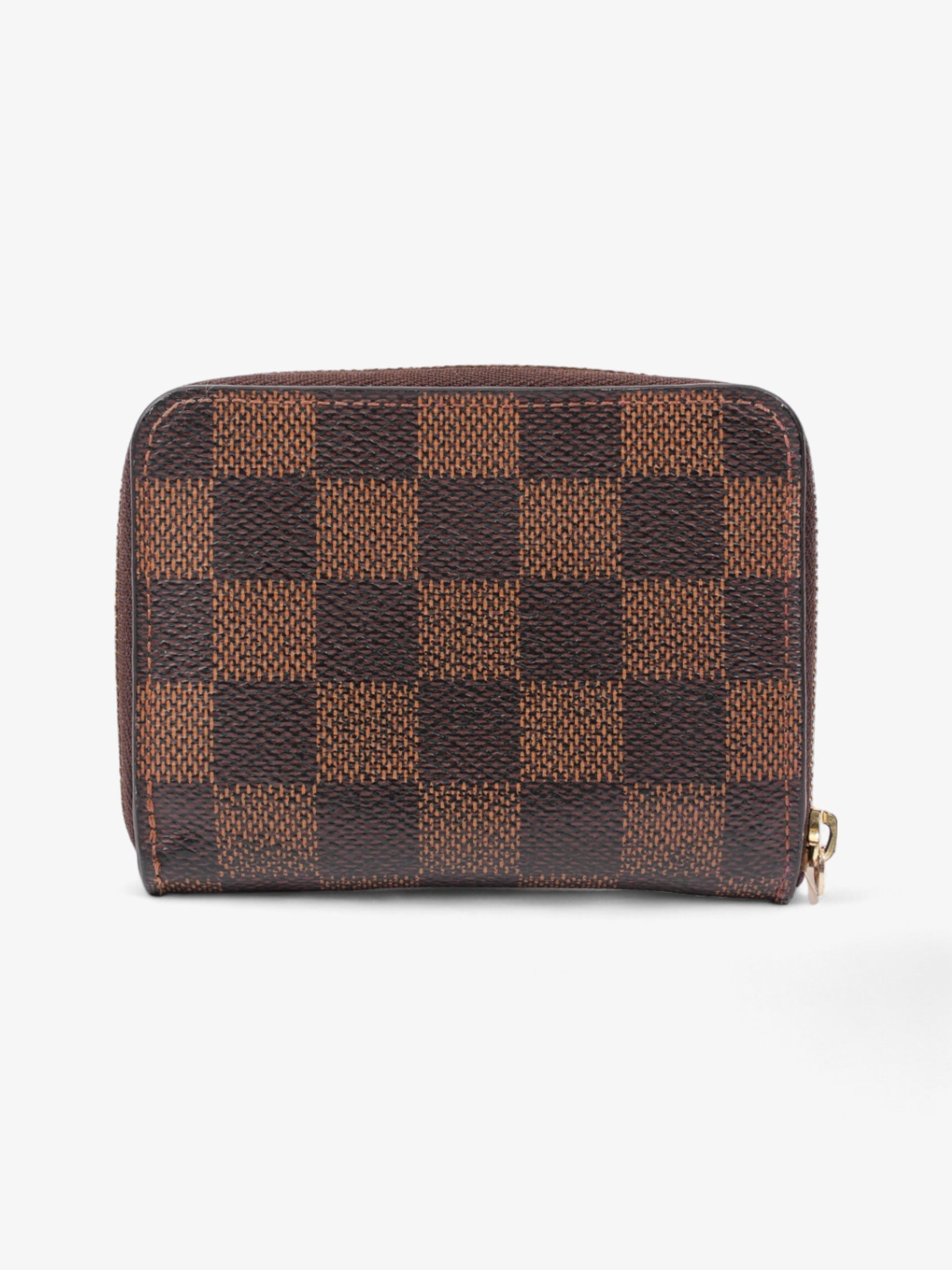 Louis Vuitton Zippy Ebene Coated Damier Canvas Coated Canvas Wallet Case Canvas 3