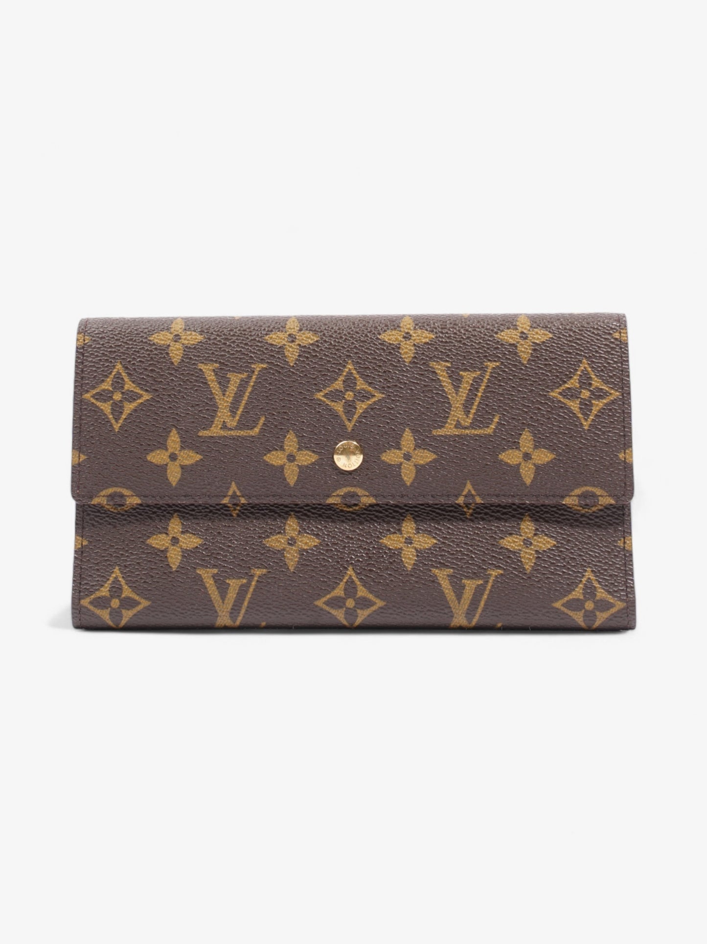 Louis Vuitton Portefeuille International Coated Monogram Canvas Coated Canvas Wallet Case Canvas 3