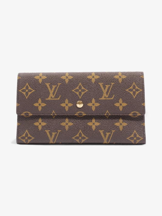 Louis Vuitton Portefeuille International Coated Monogram Canvas Coated Canvas Wallet Case Canvas 3