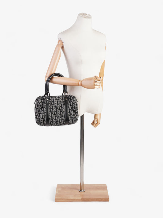 Dior Christian Trotter issimo Cotton Handbag Black Travel Bag