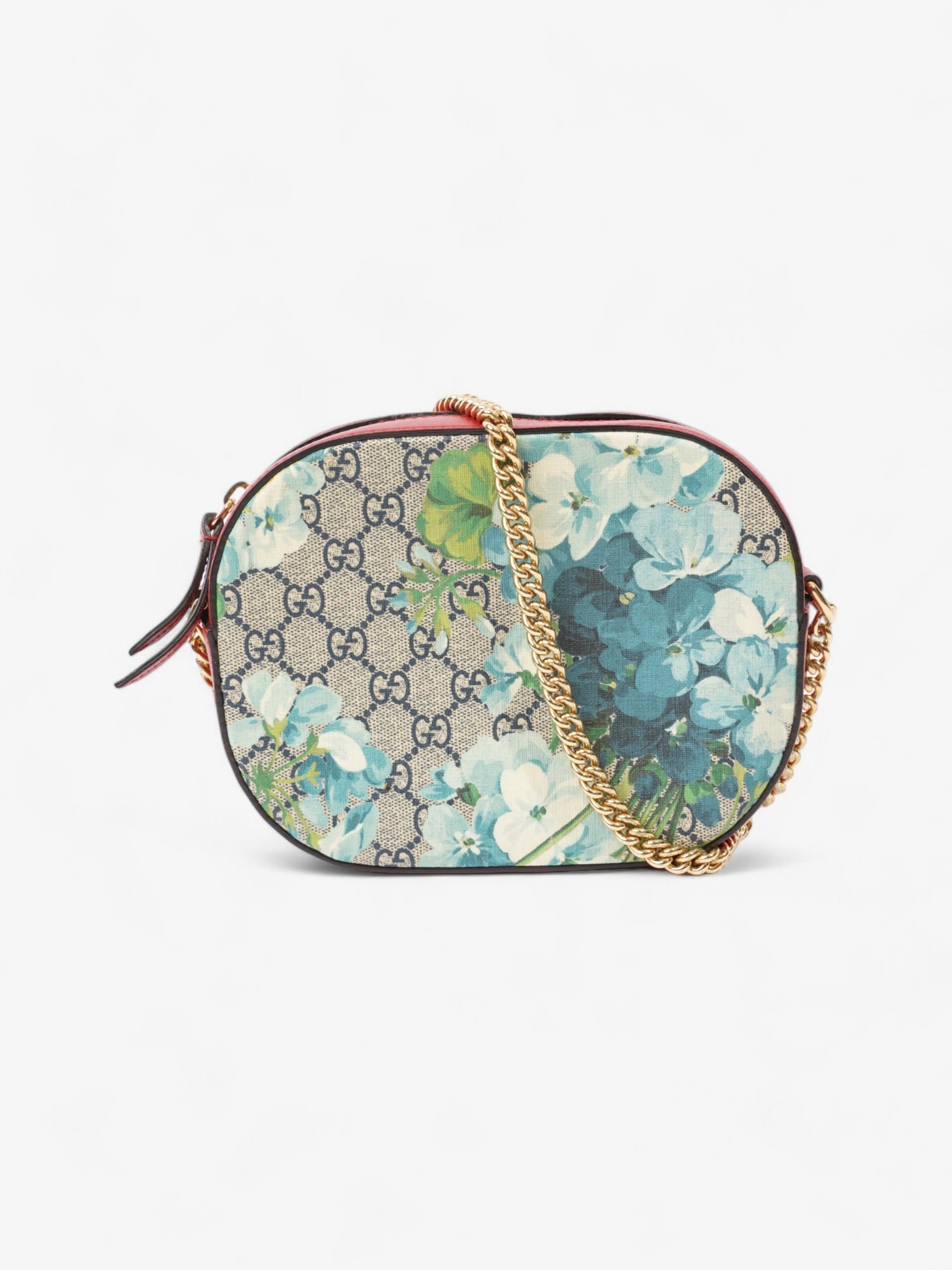 Gucci Blooms Bloom Coated Crossbody Bag Canvas Red