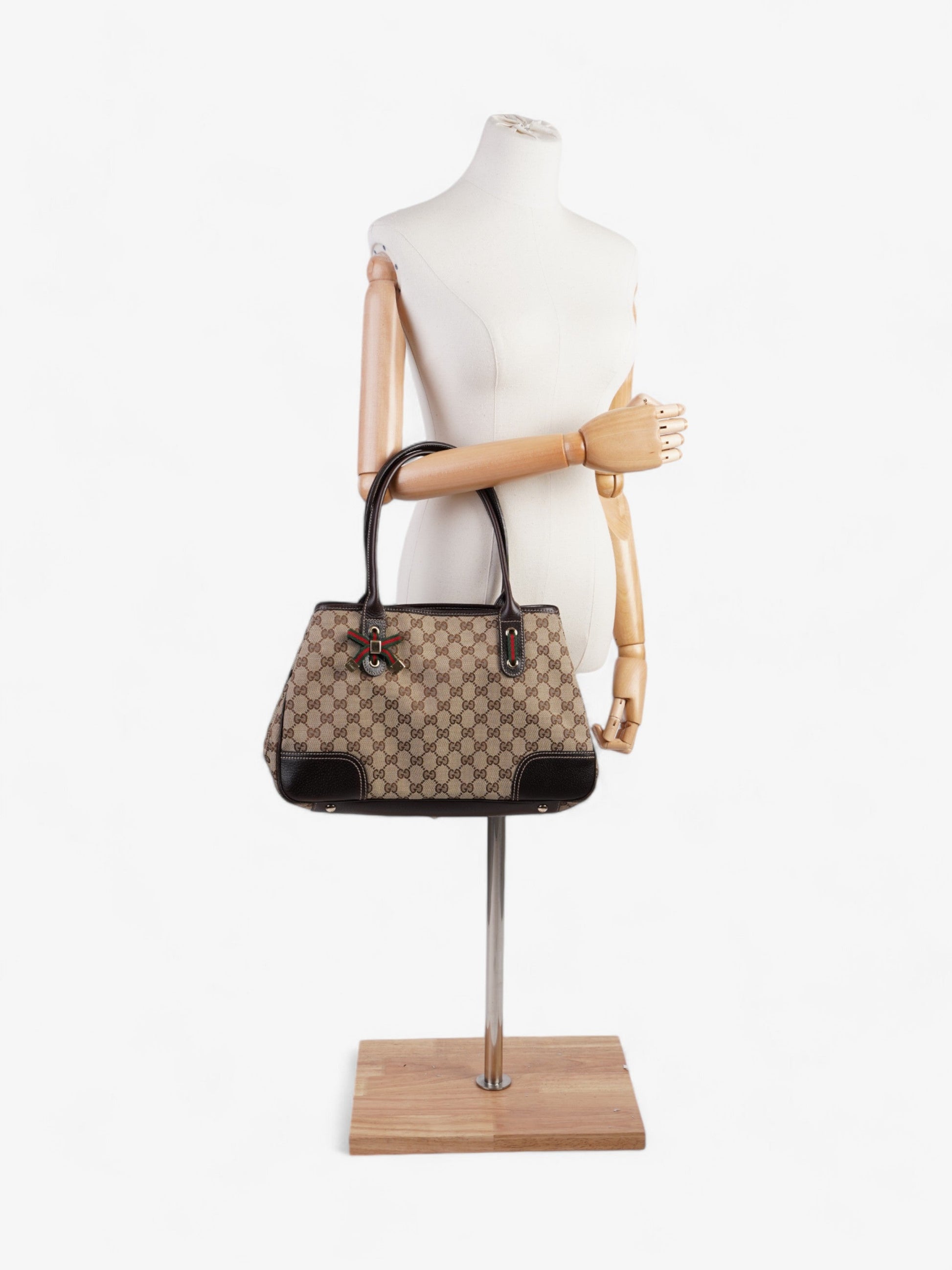 Gucci Princy Tote Supreme Canvas Brown Shoulder Bag