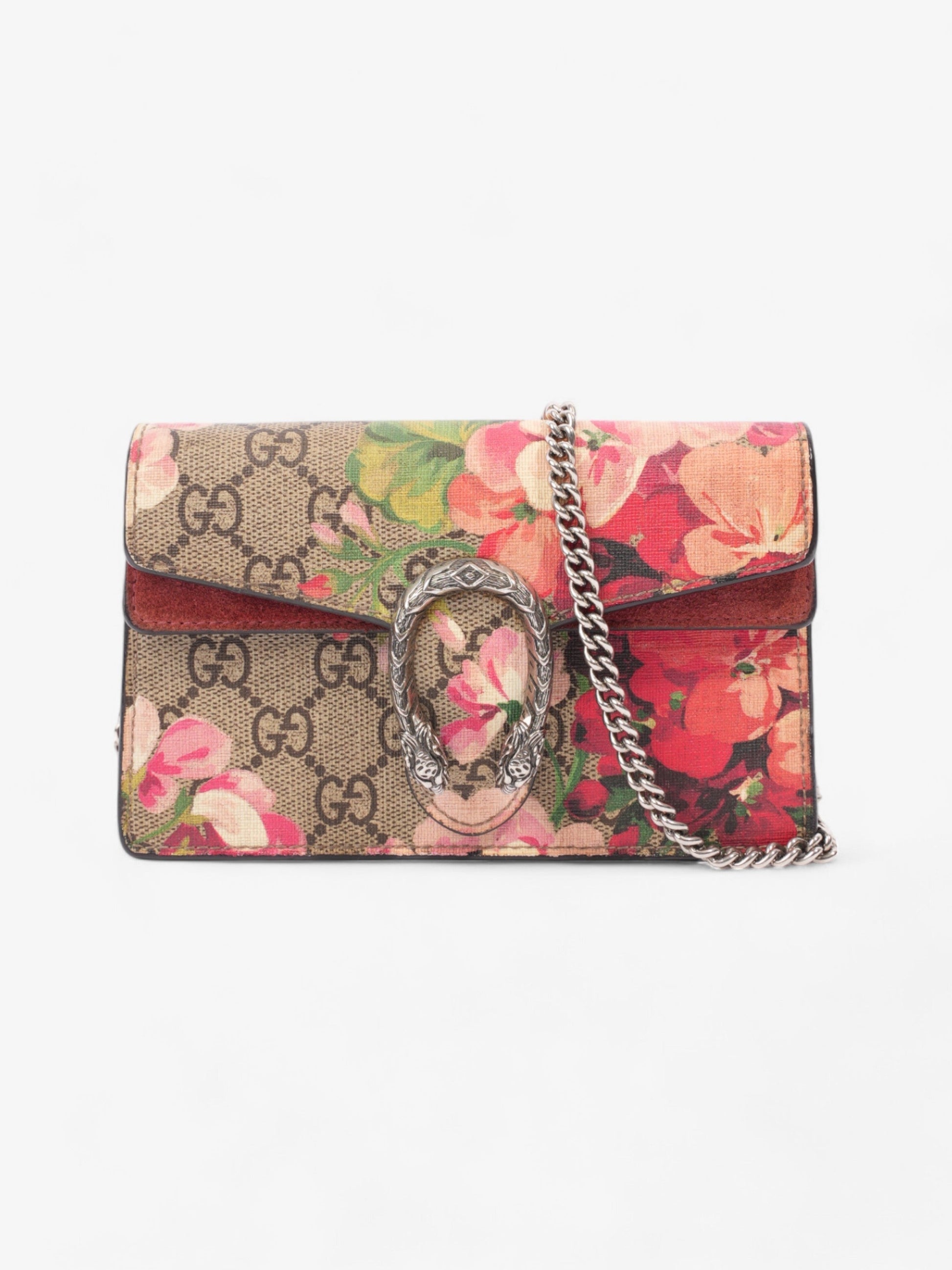 Gucci Dionysus Supreme Bloom Coated Super Shoulder Bag Canvas Mini