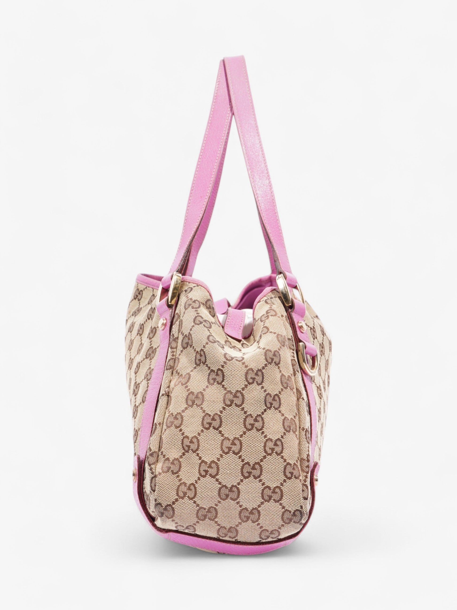 Gucci Tote Bag Supreme Canvas Pink