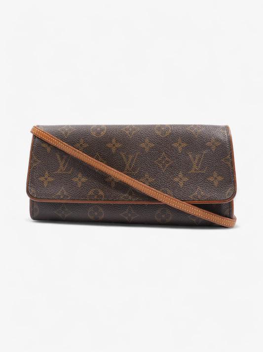 Louis Vuitton Twin Pochette Coated Monogram GM Canvas Coated Canvas Apparel Gm 16
